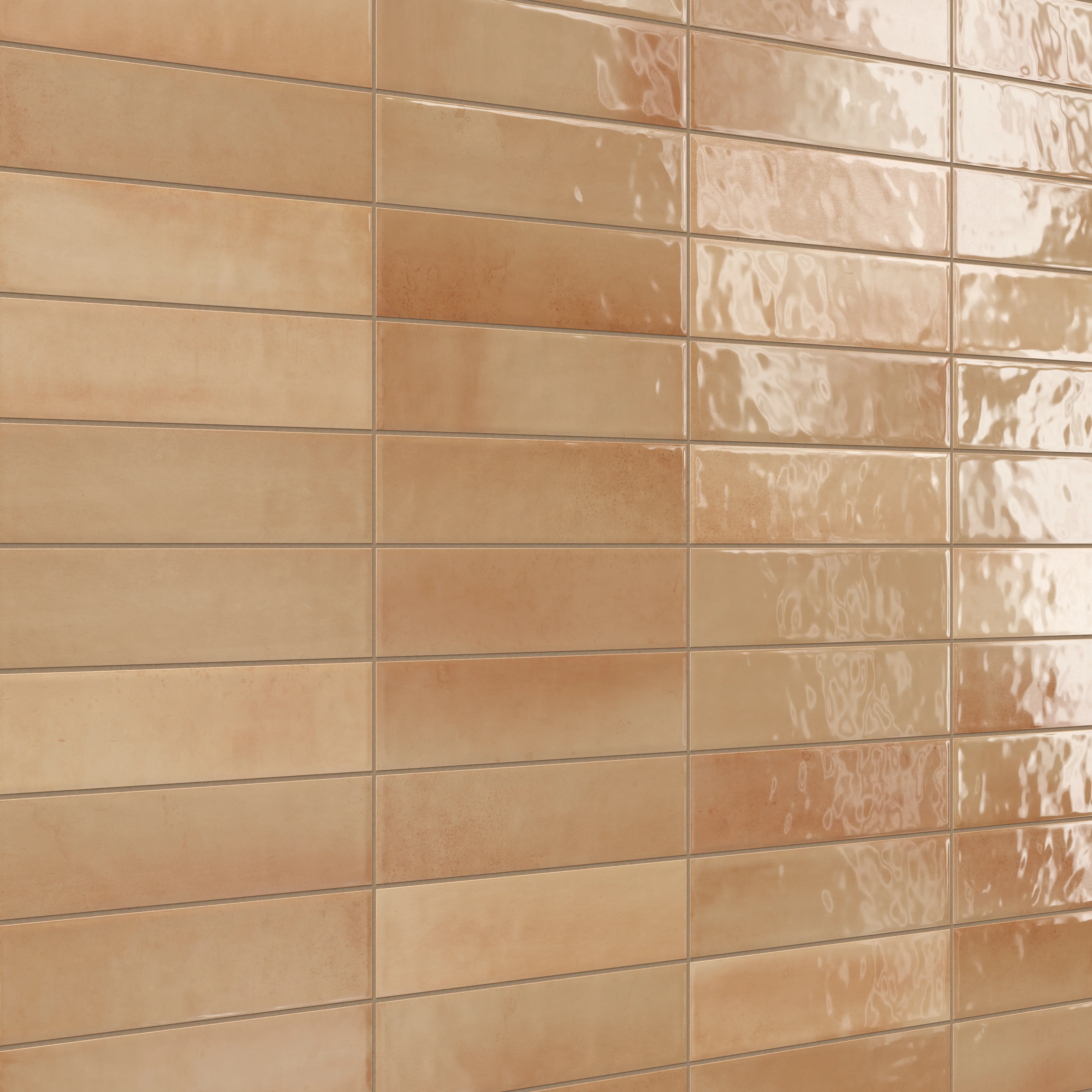Olivia 4 x 16 Glossy Ceramic Tile in Cotto - Image 8