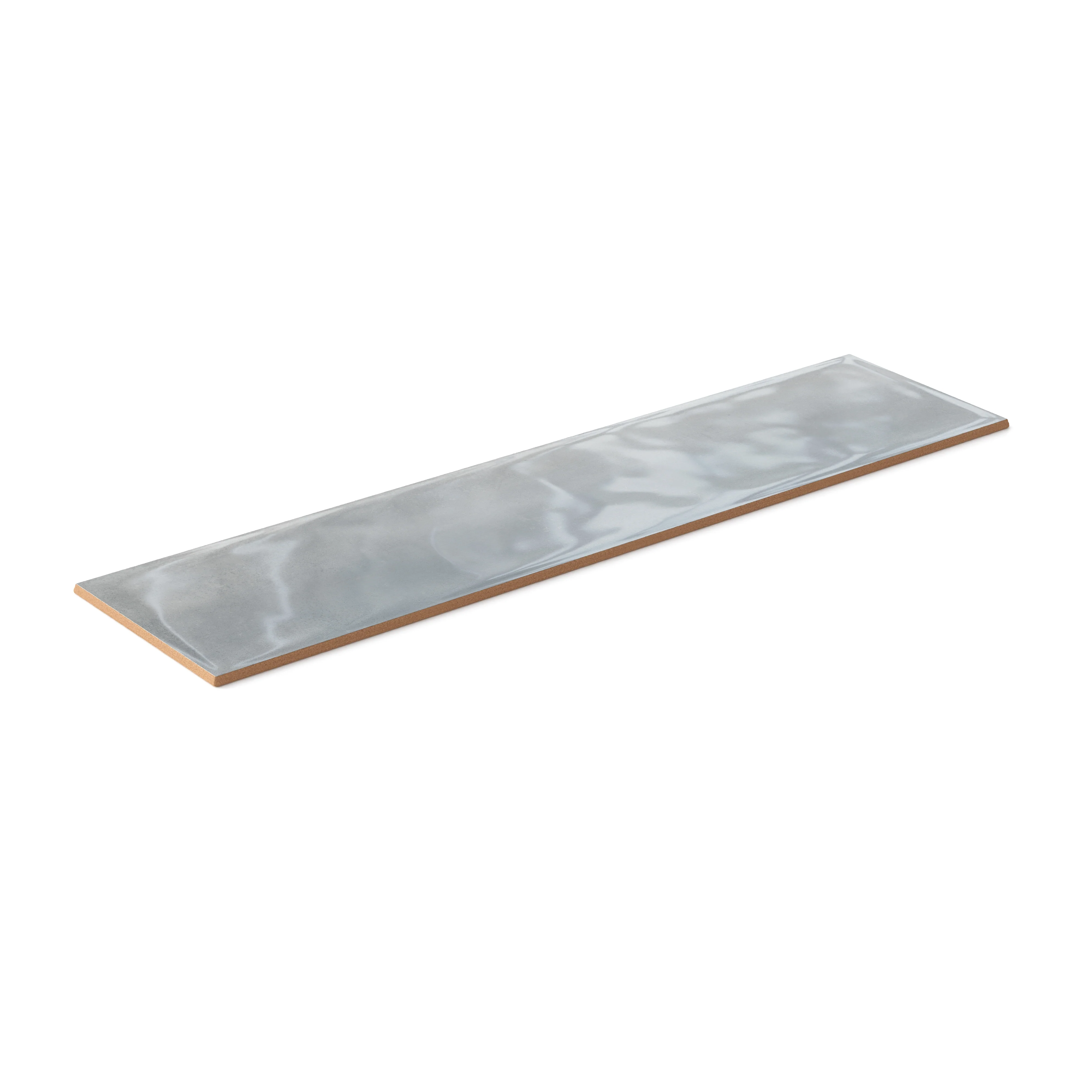 Olivia 4 x 16 Glossy Ceramic Tile in Dusty Blue - Image 4
