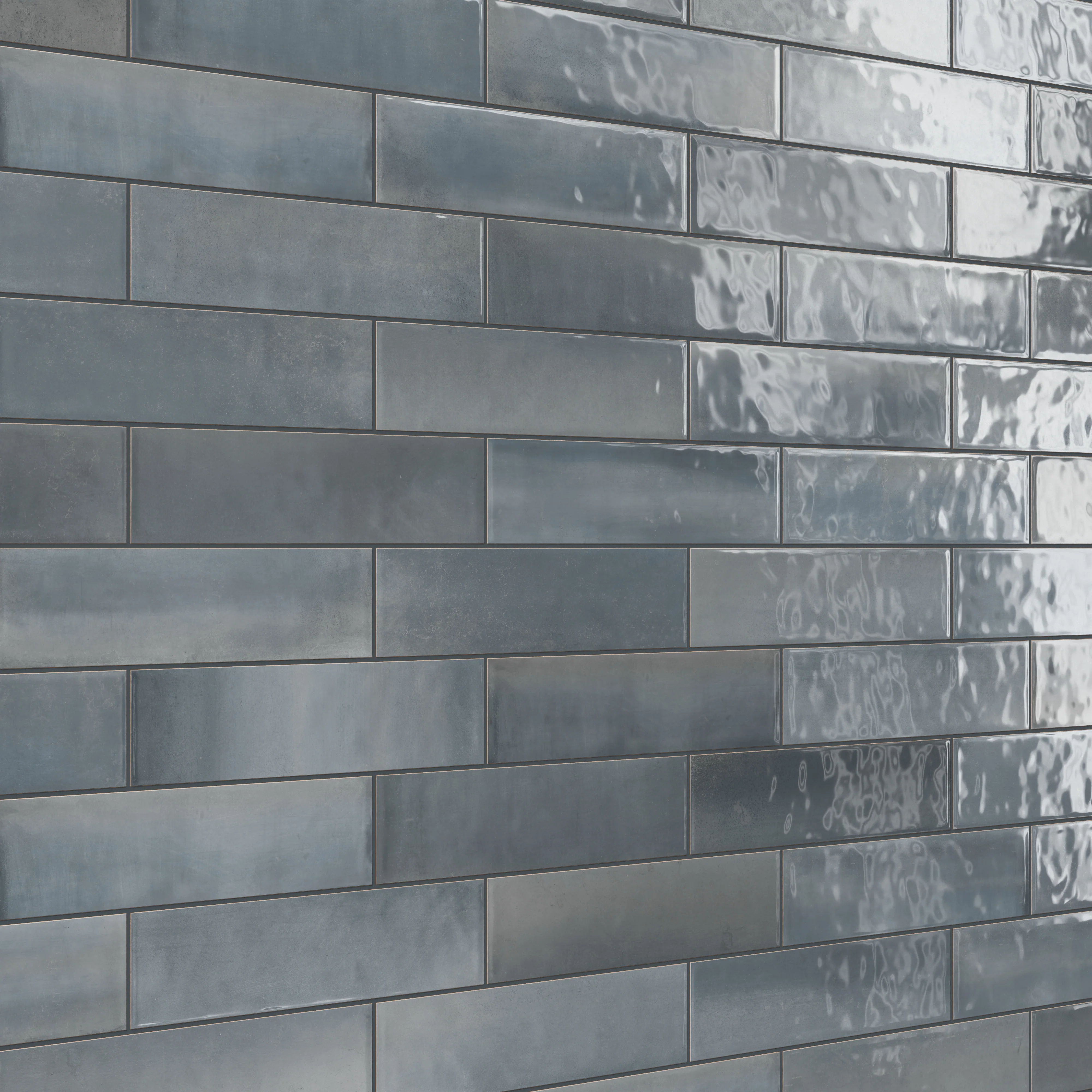 Olivia 4 x 16 Glossy Ceramic Tile in Dusty Blue - Image 5