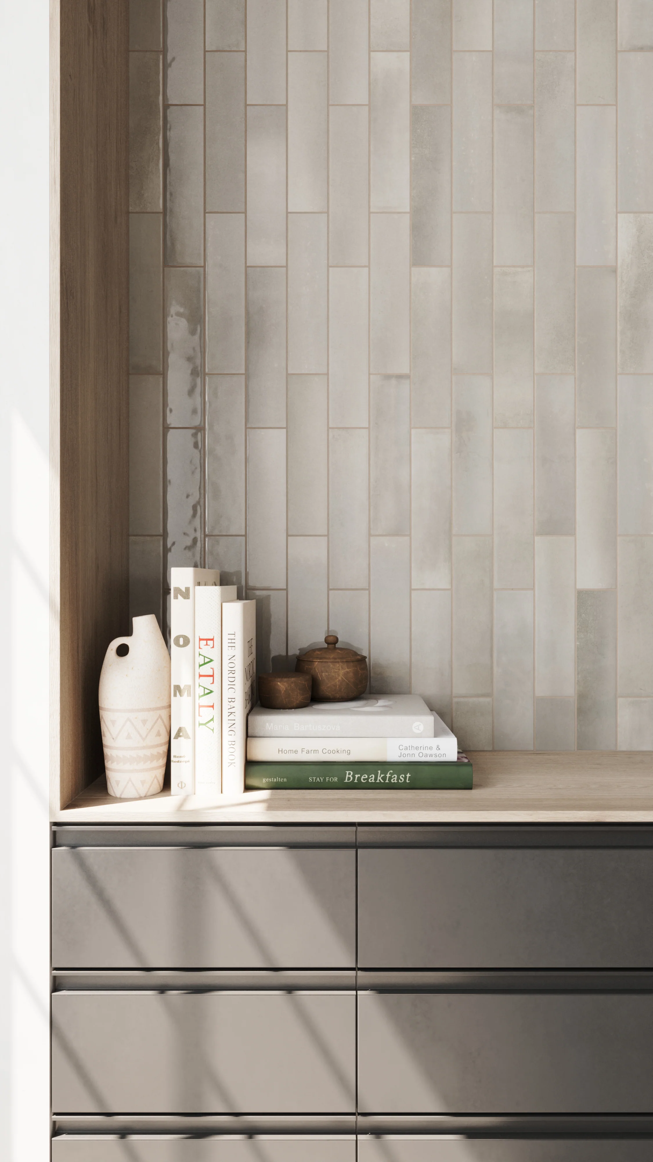 Olivia 4 x 16 Glossy Ceramic Tile in Gris - Image 12