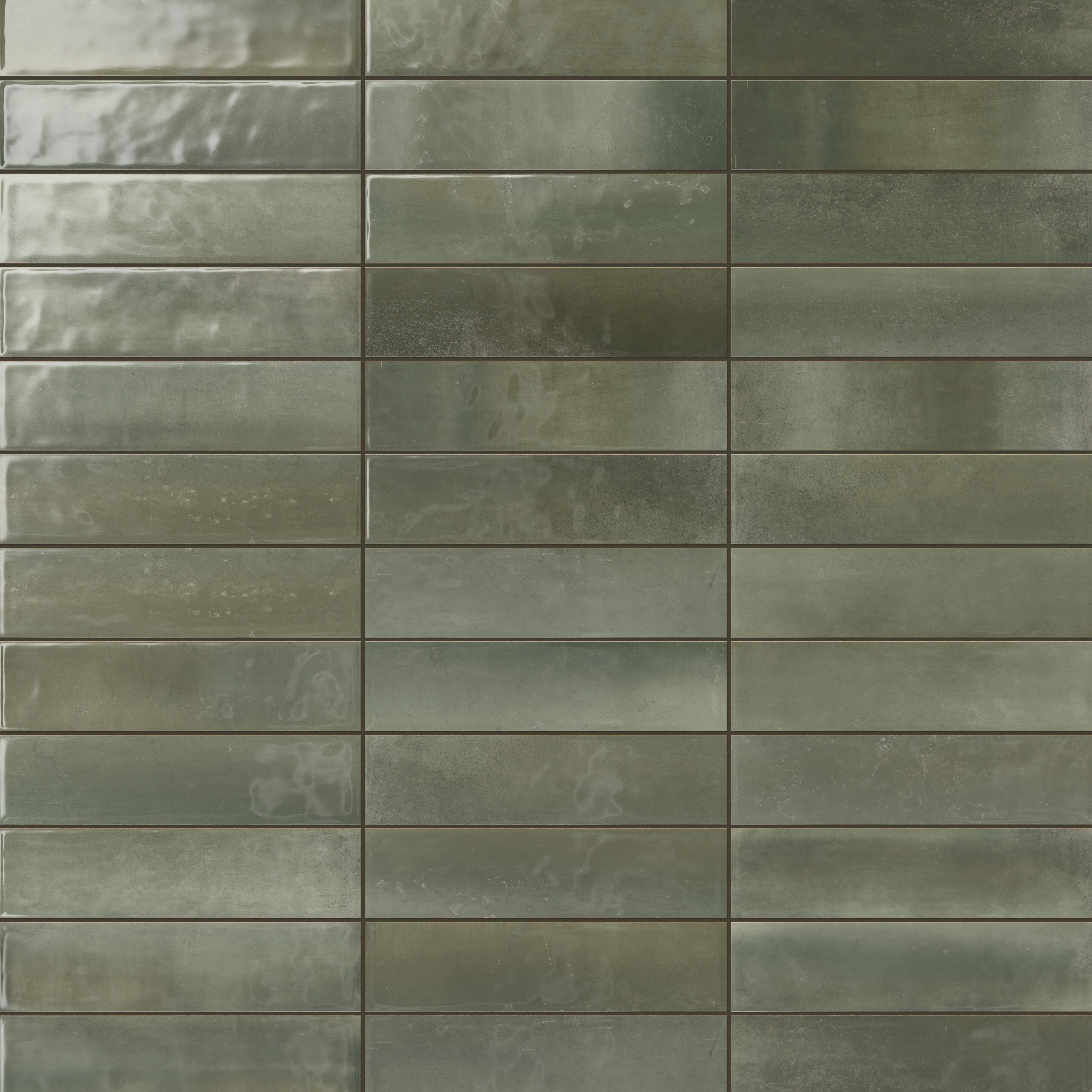 Olivia 4 x 16 Glossy Ceramic Tile in Moss - Image 10
