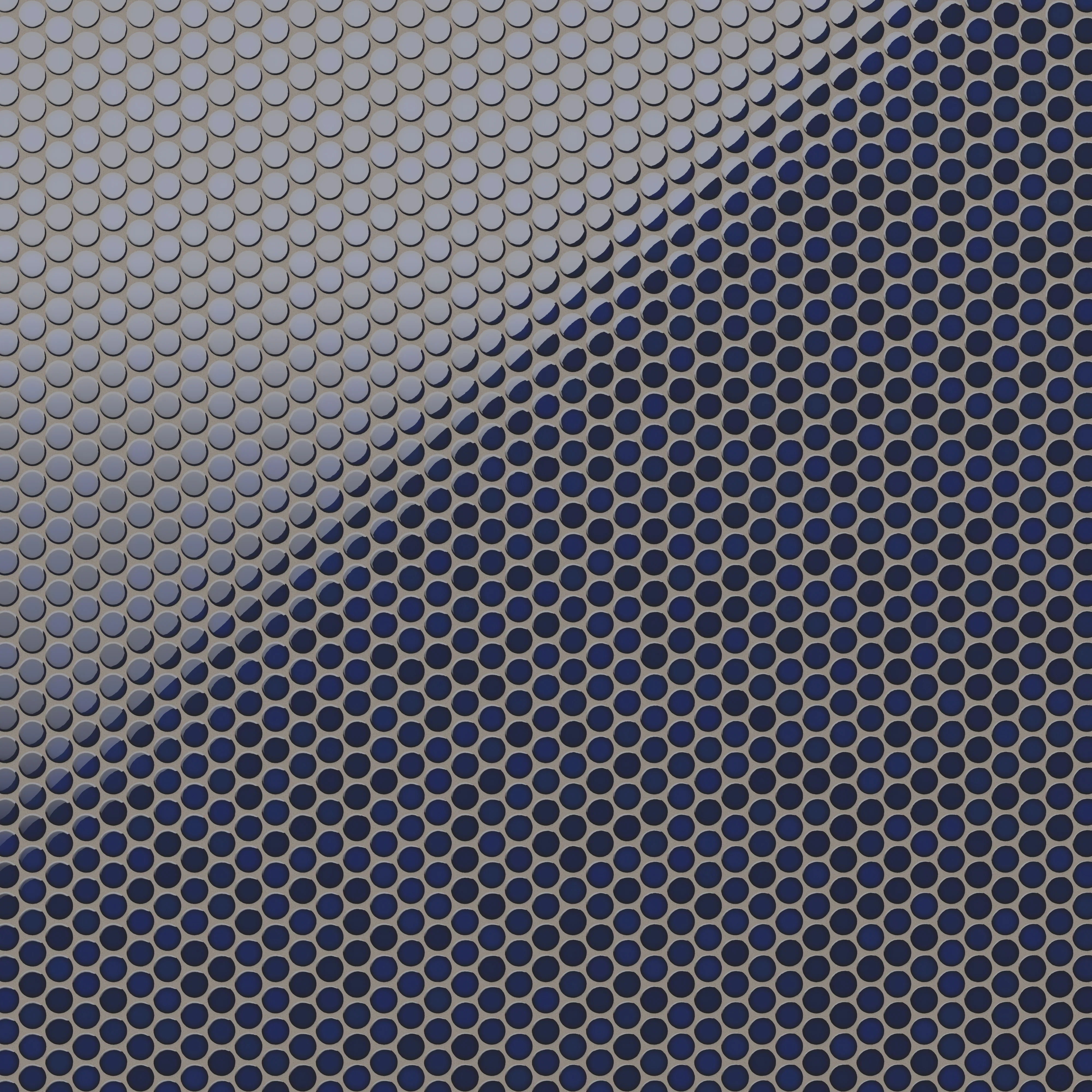 Ollie 12 x 12 Glossy Porcelain Penny Round Mosaic Tile in Blue - Image 4