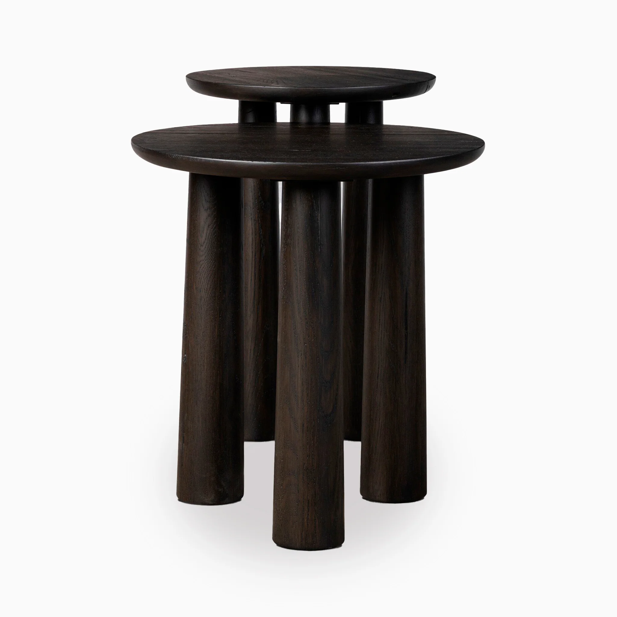 Oxford Nesting End Table Set in Smoked Black - Image 3