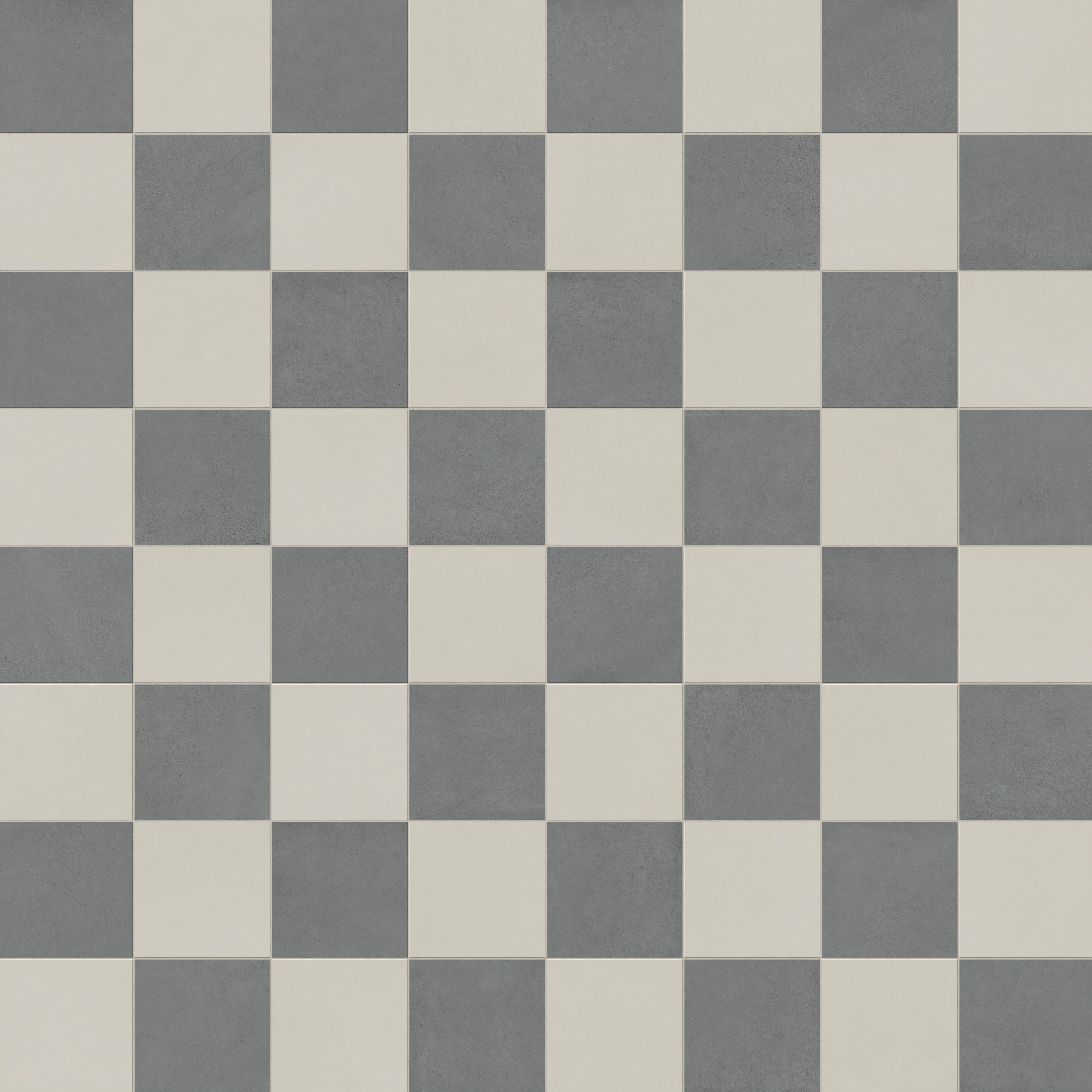 Palmer 12 x 12 Checkerboard Matte Porcelain Tile in White and Grey - Image 6