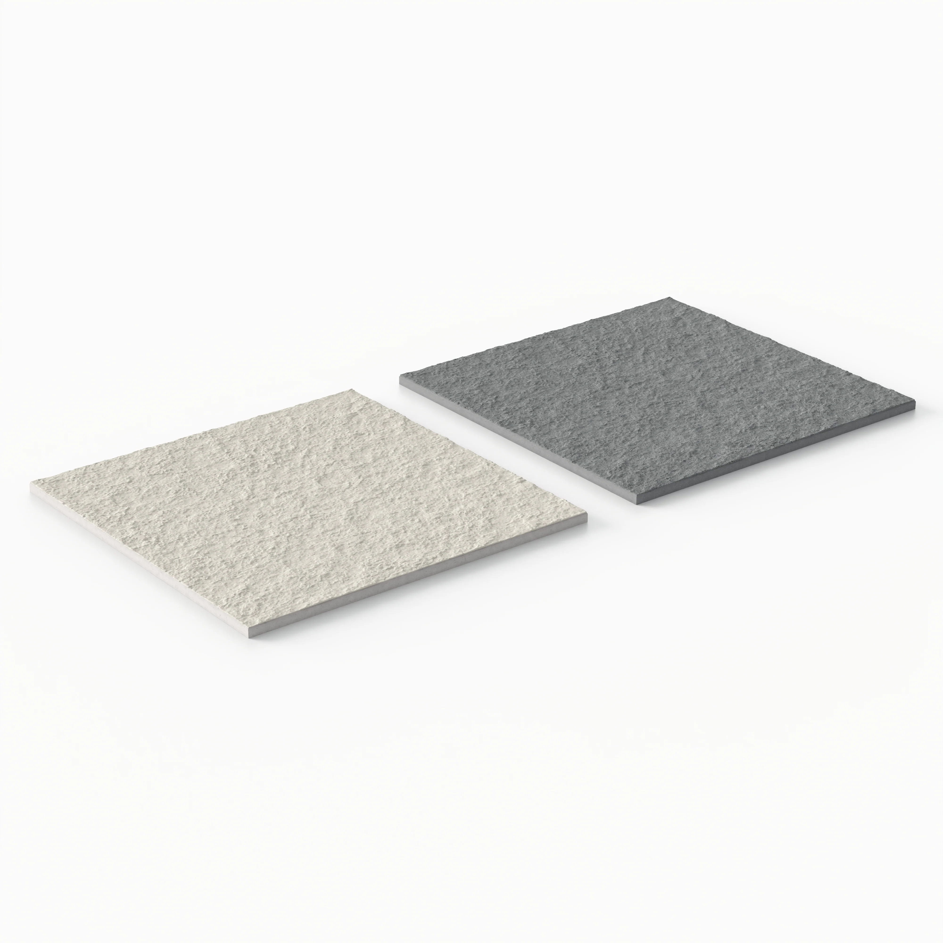 Palmer 12 x 12 Checkerboard Raw Porcelain Tile in White and Grey - Image 4