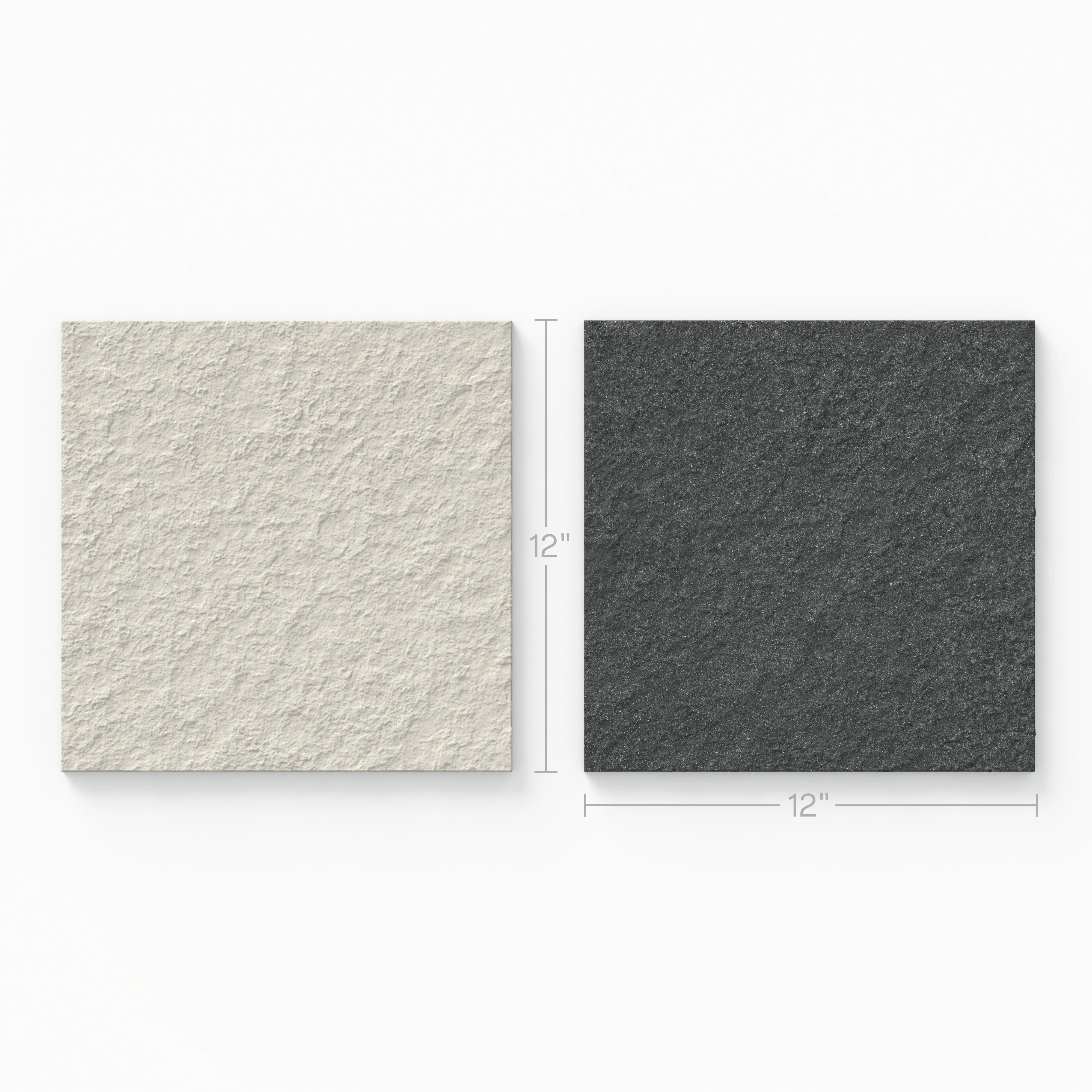 Palmer 12 x 12 Checkerboard Raw Porcelain Tile in White and Nero - Image 2