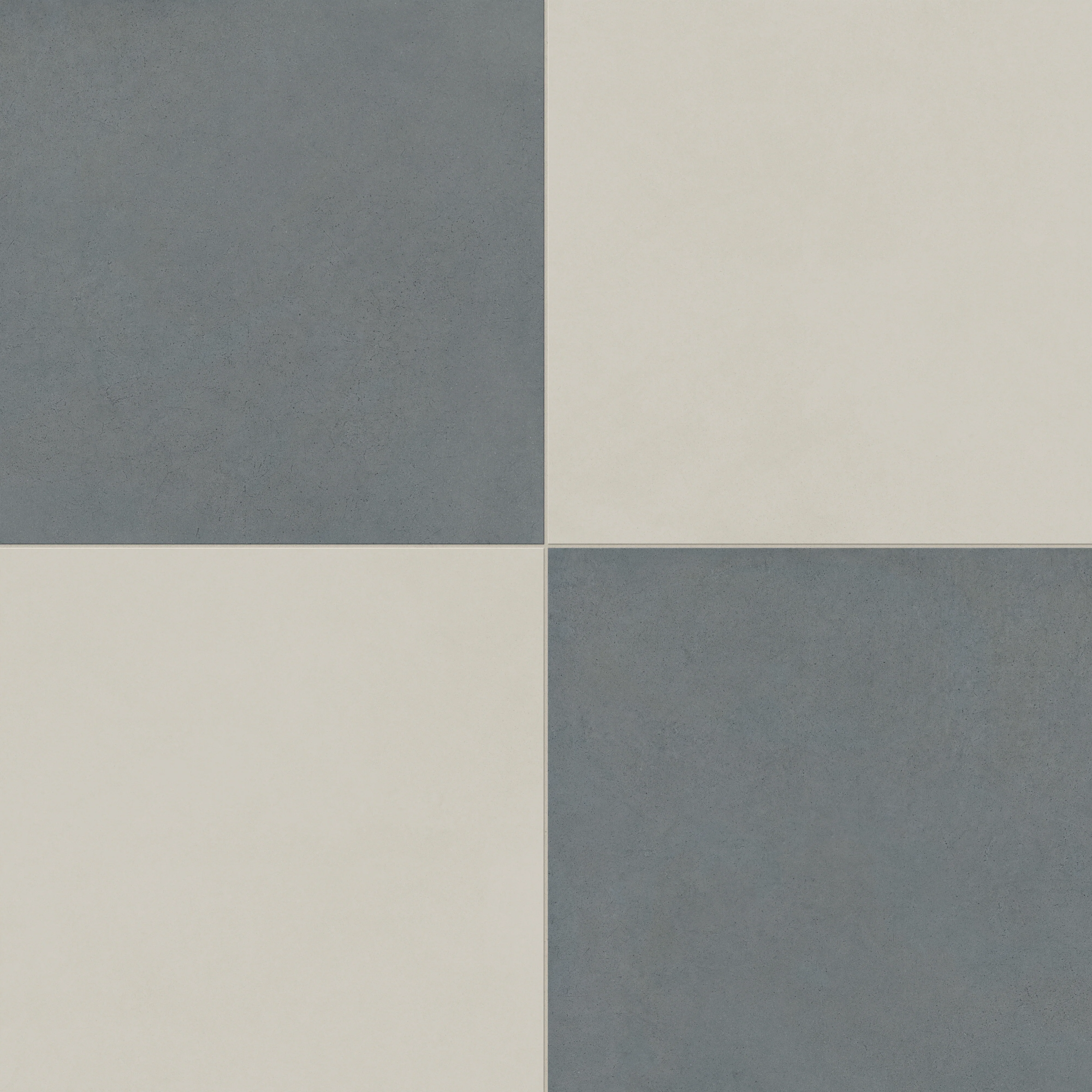 Palmer 24 x 24 Checkerboard Matte Porcelain Tile in White and Ocean Blue