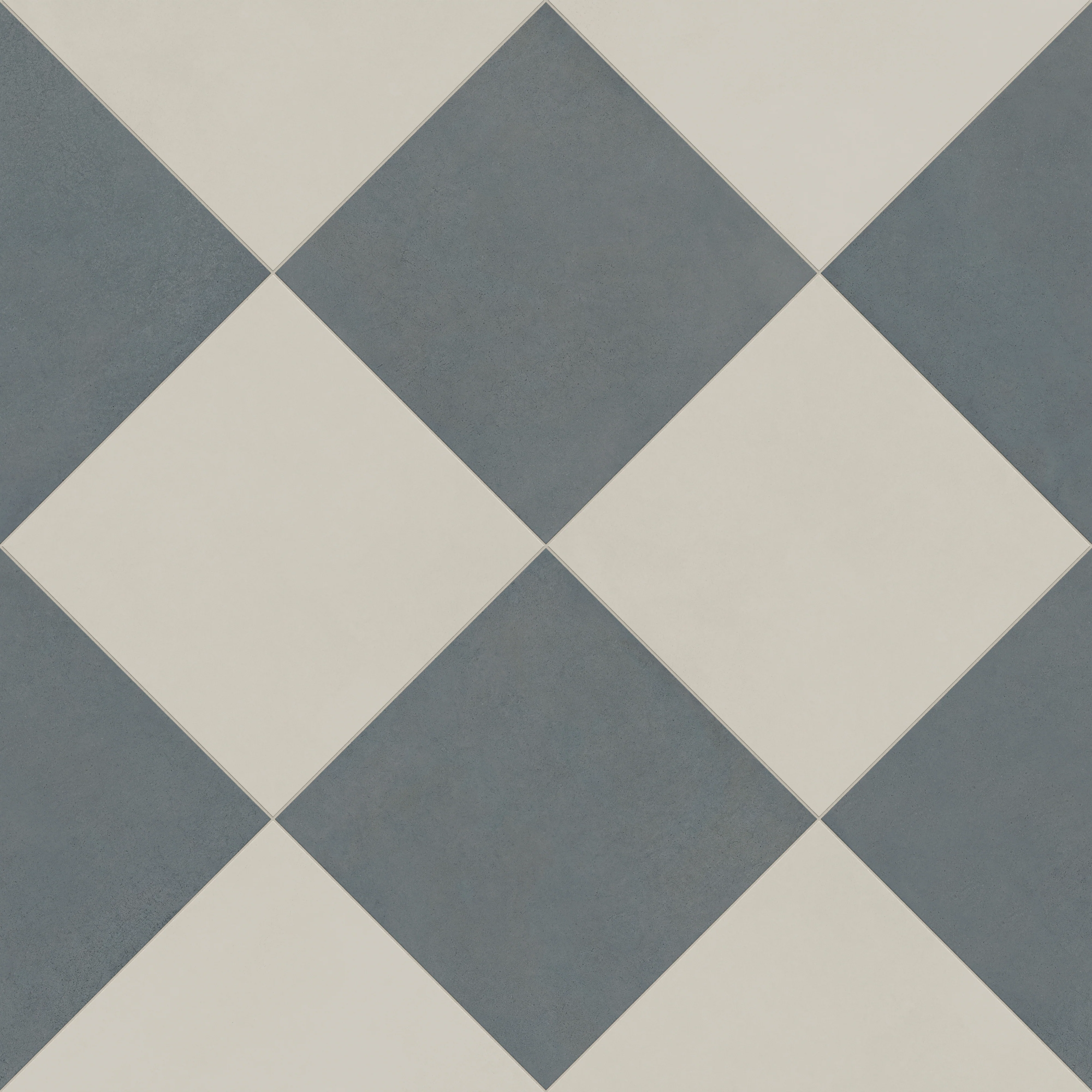 Palmer 24 x 24 Checkerboard Matte Porcelain Tile in White and Ocean Blue - Image 4