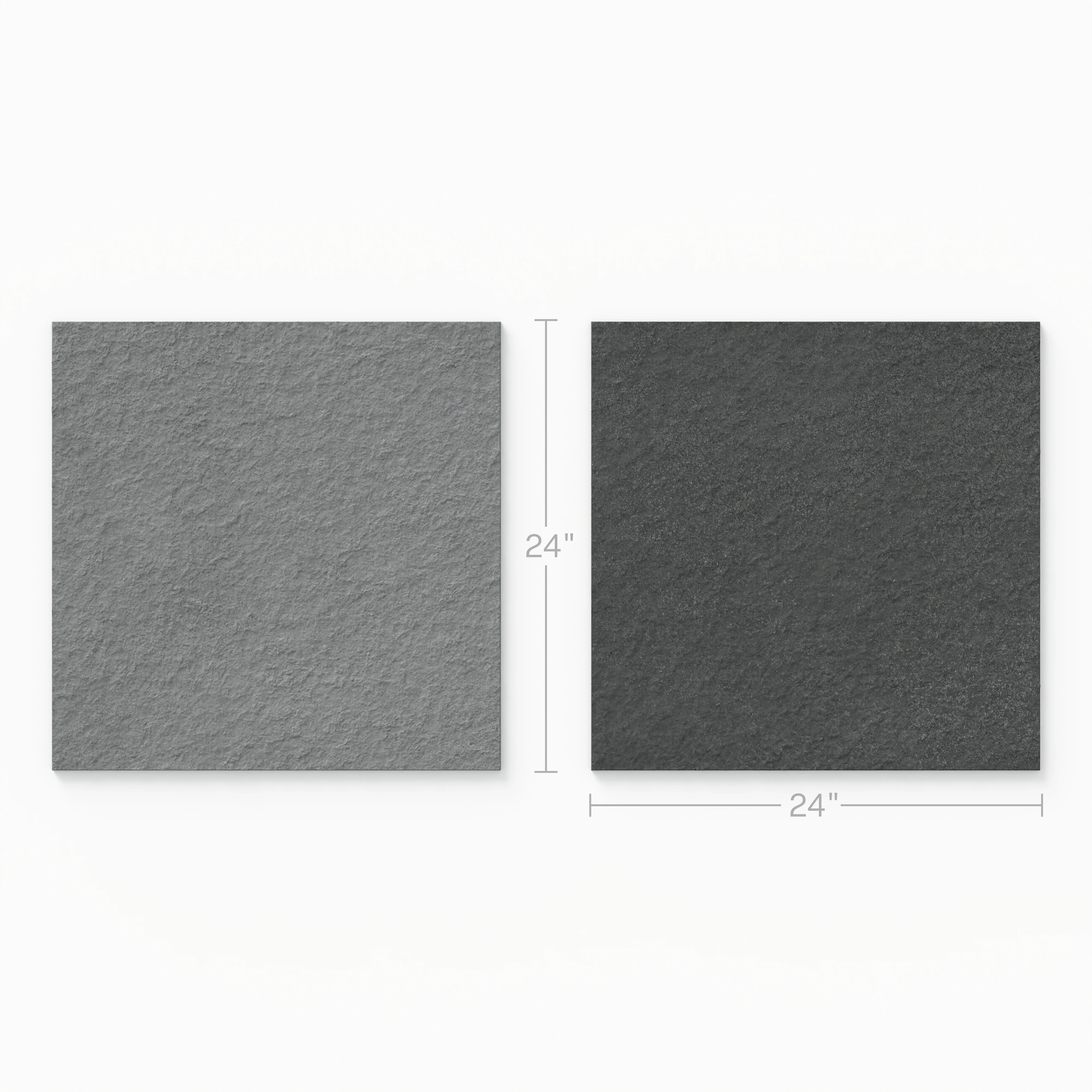 Palmer 24 x 24 Checkerboard Raw Porcelain Tile in Grey and Nero - Image 2