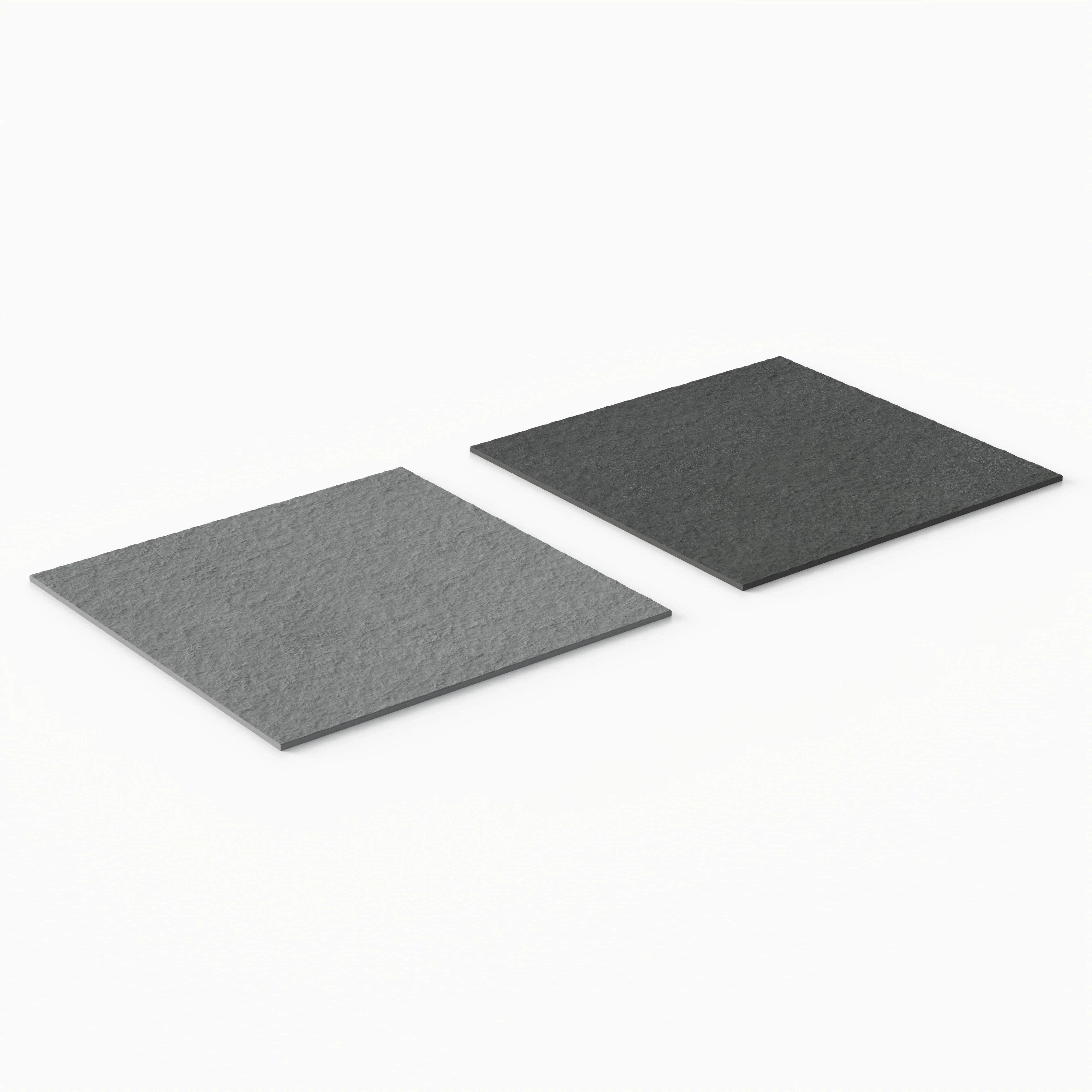 Palmer 24 x 24 Checkerboard Raw Porcelain Tile in Grey and Nero - Image 3