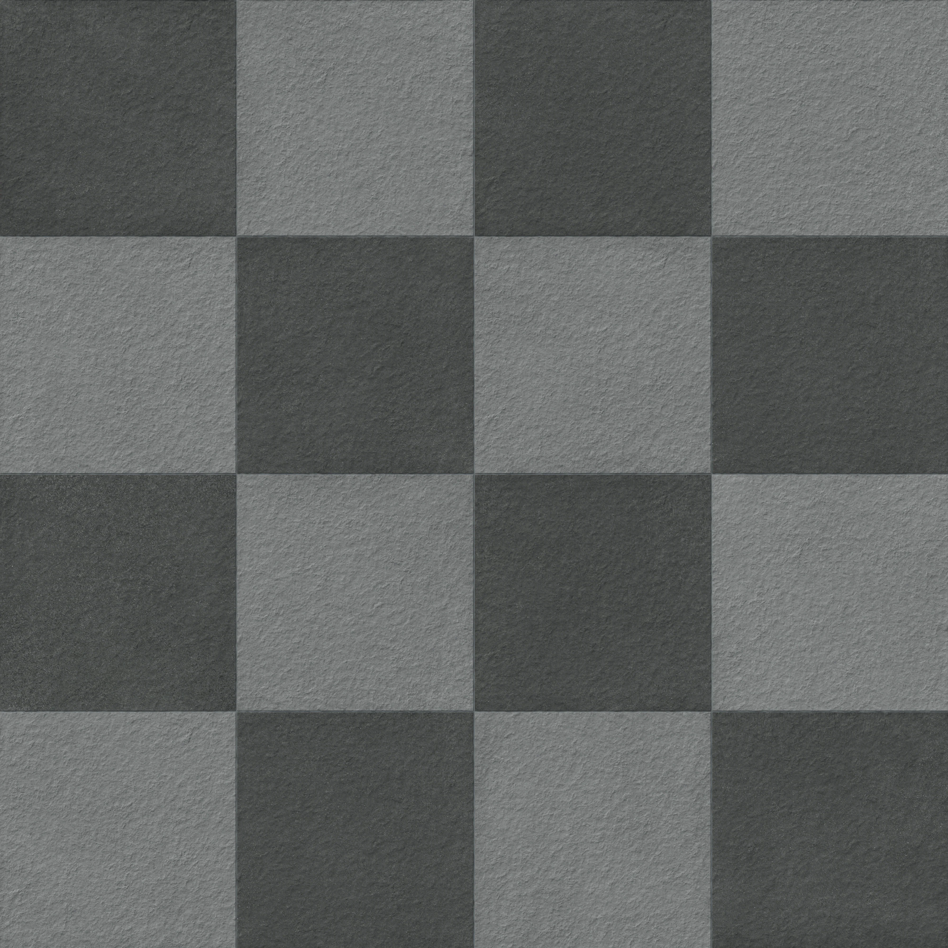 Palmer 24 x 24 Checkerboard Raw Porcelain Tile in Grey and Nero - Image 5