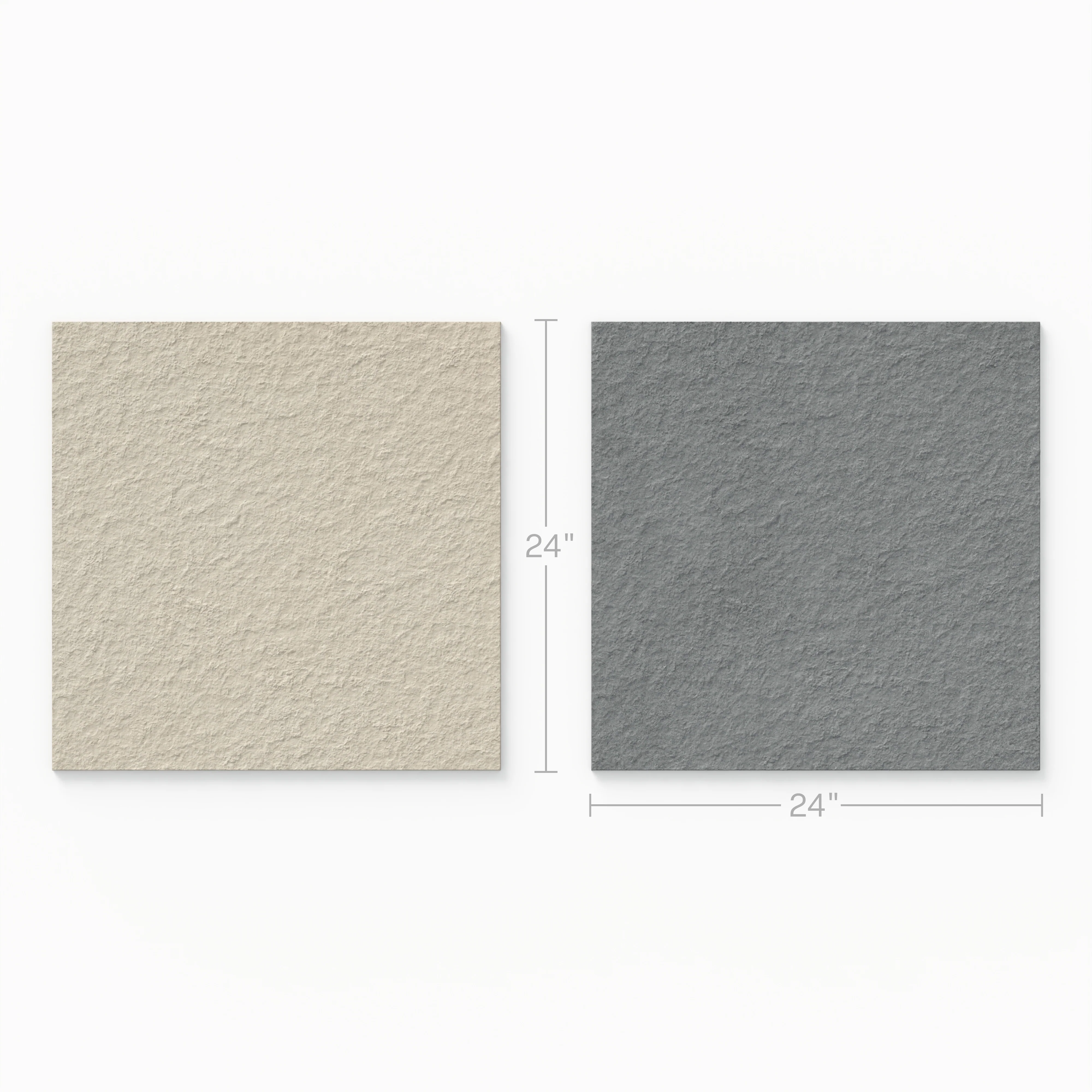 Palmer 24 x 24 Checkerboard Raw Porcelain Tile in Natural and Grey - Image 2