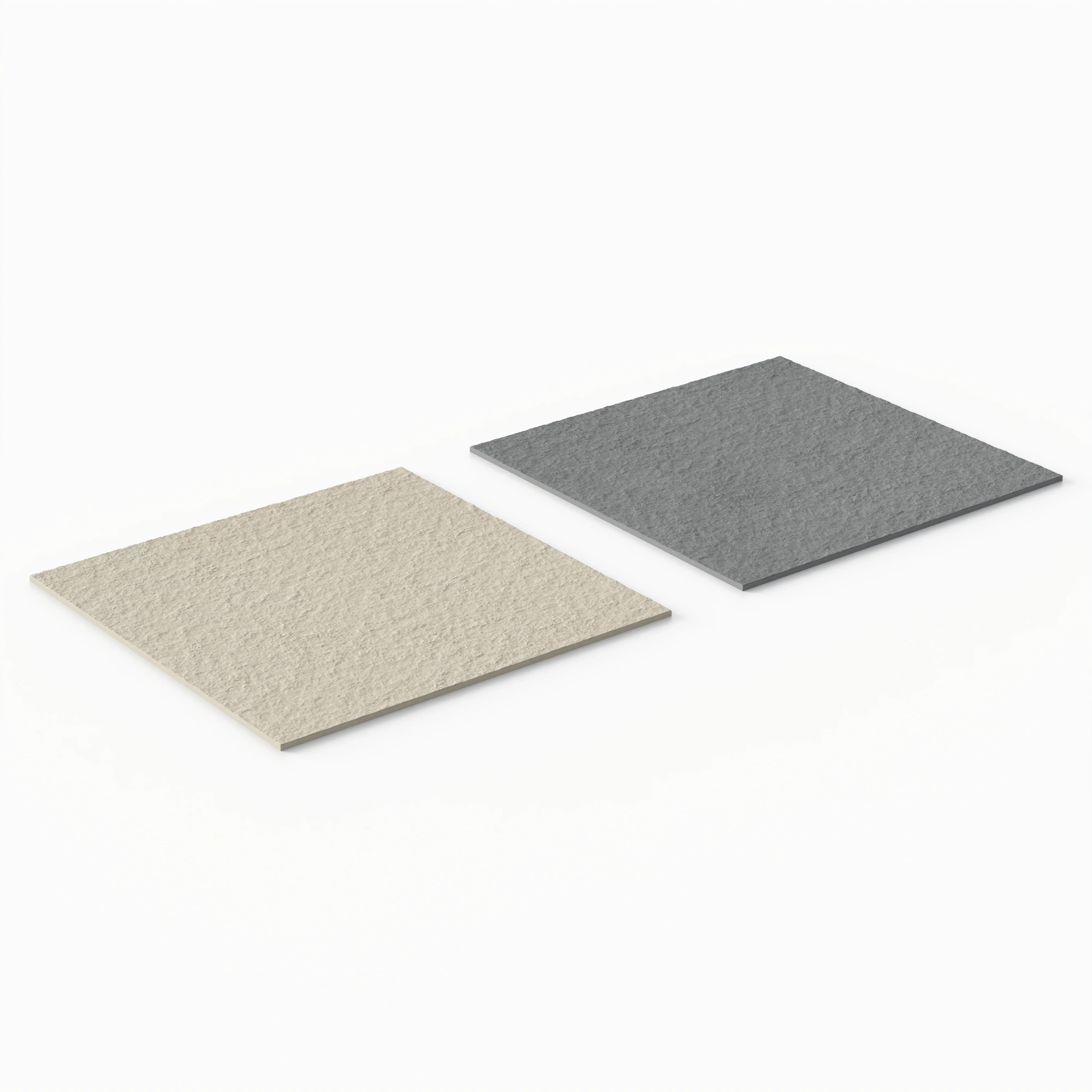 Palmer 24 x 24 Checkerboard Raw Porcelain Tile in Natural and Grey - Image 3