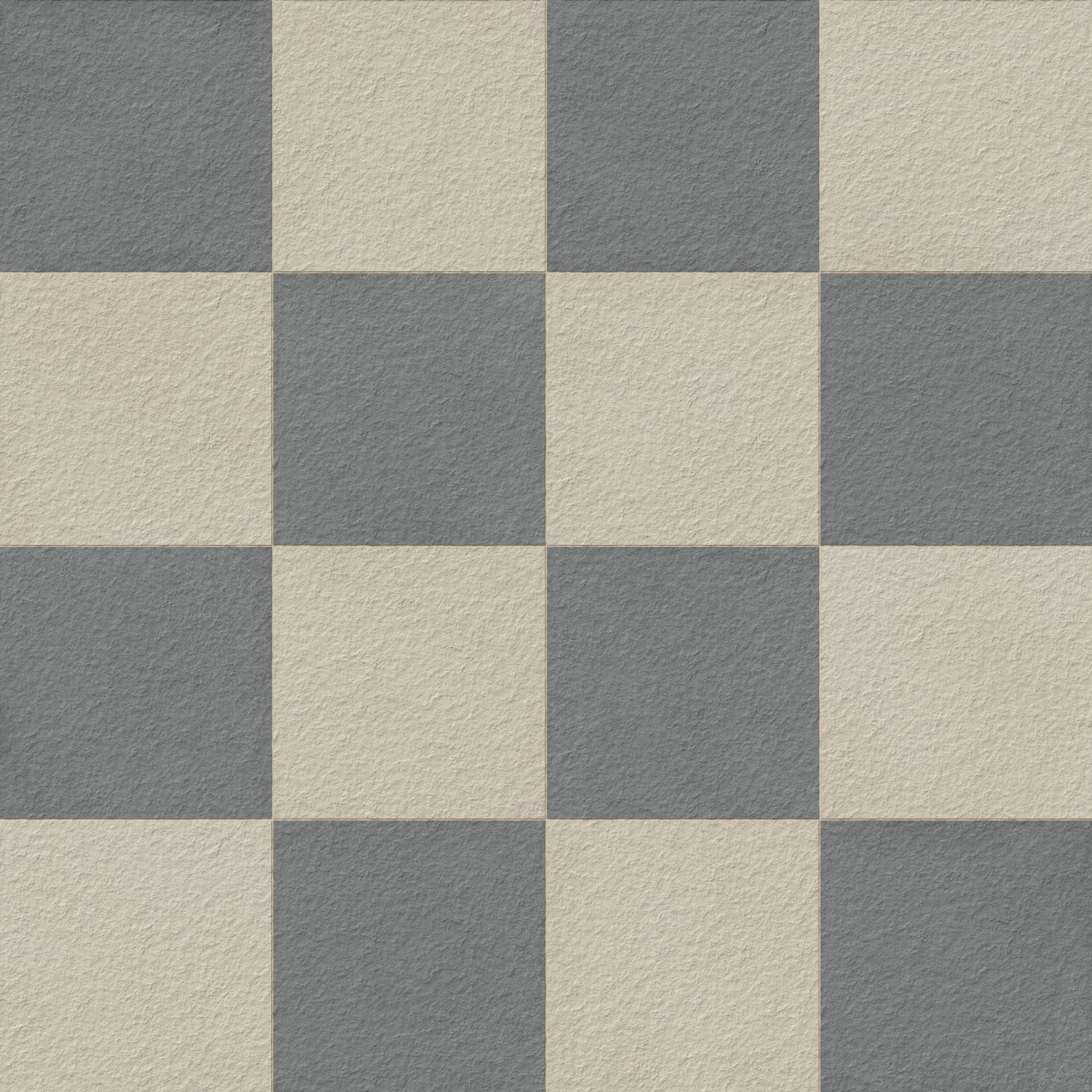 Palmer 24 x 24 Checkerboard Raw Porcelain Tile in Natural and Grey - Image 5