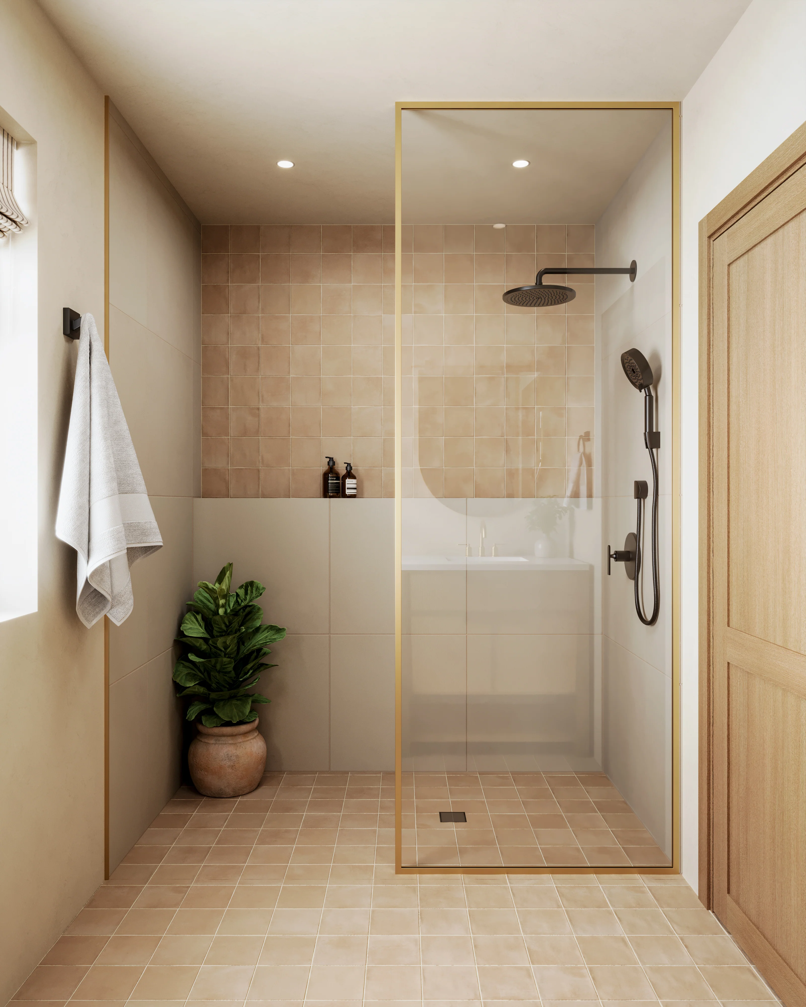 Palmer 24 x 24 Matte Porcelain Tile in Natural - Image 2