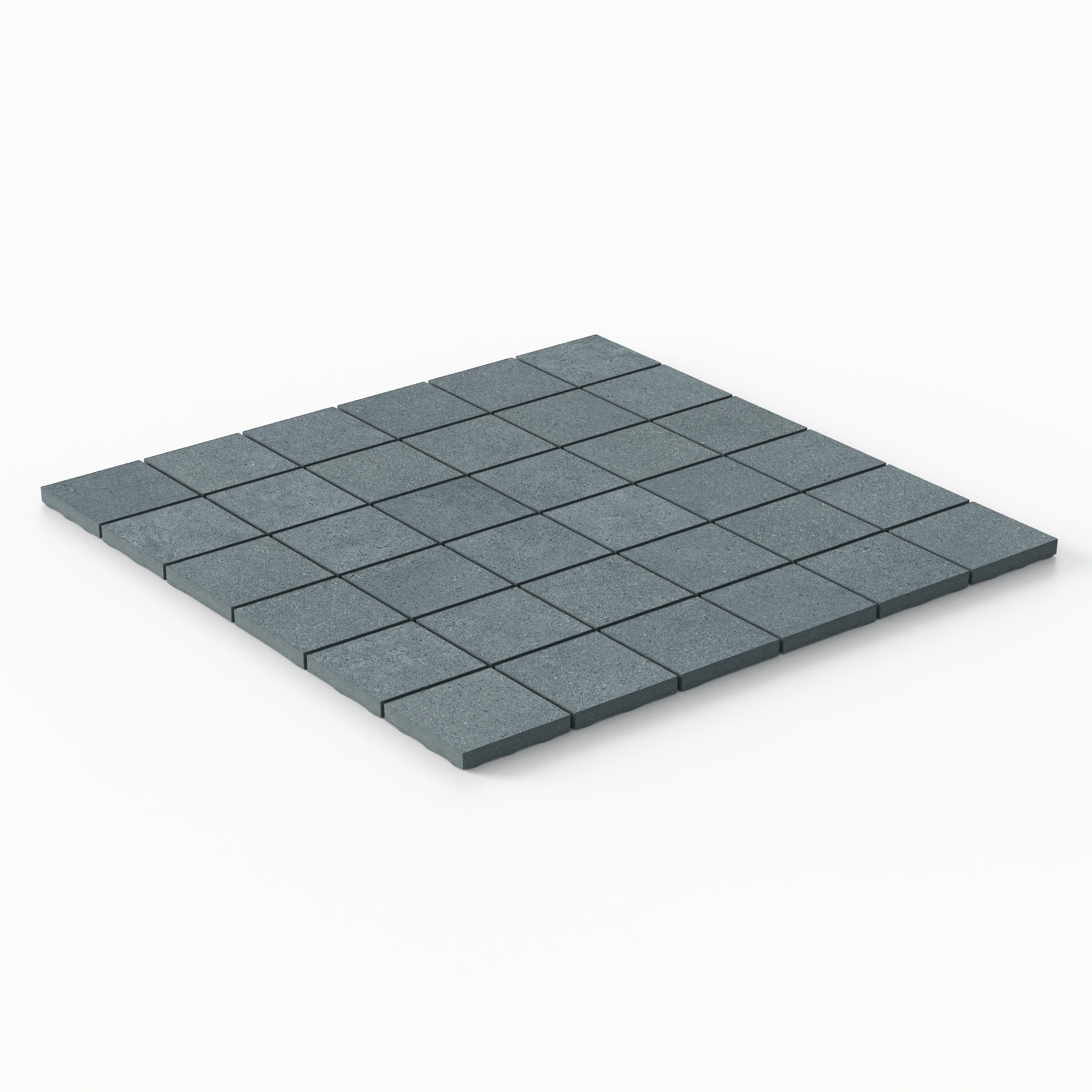 Palmer 2 x 2 Matte Porcelain Mosaic Tile in Blue - Image 2