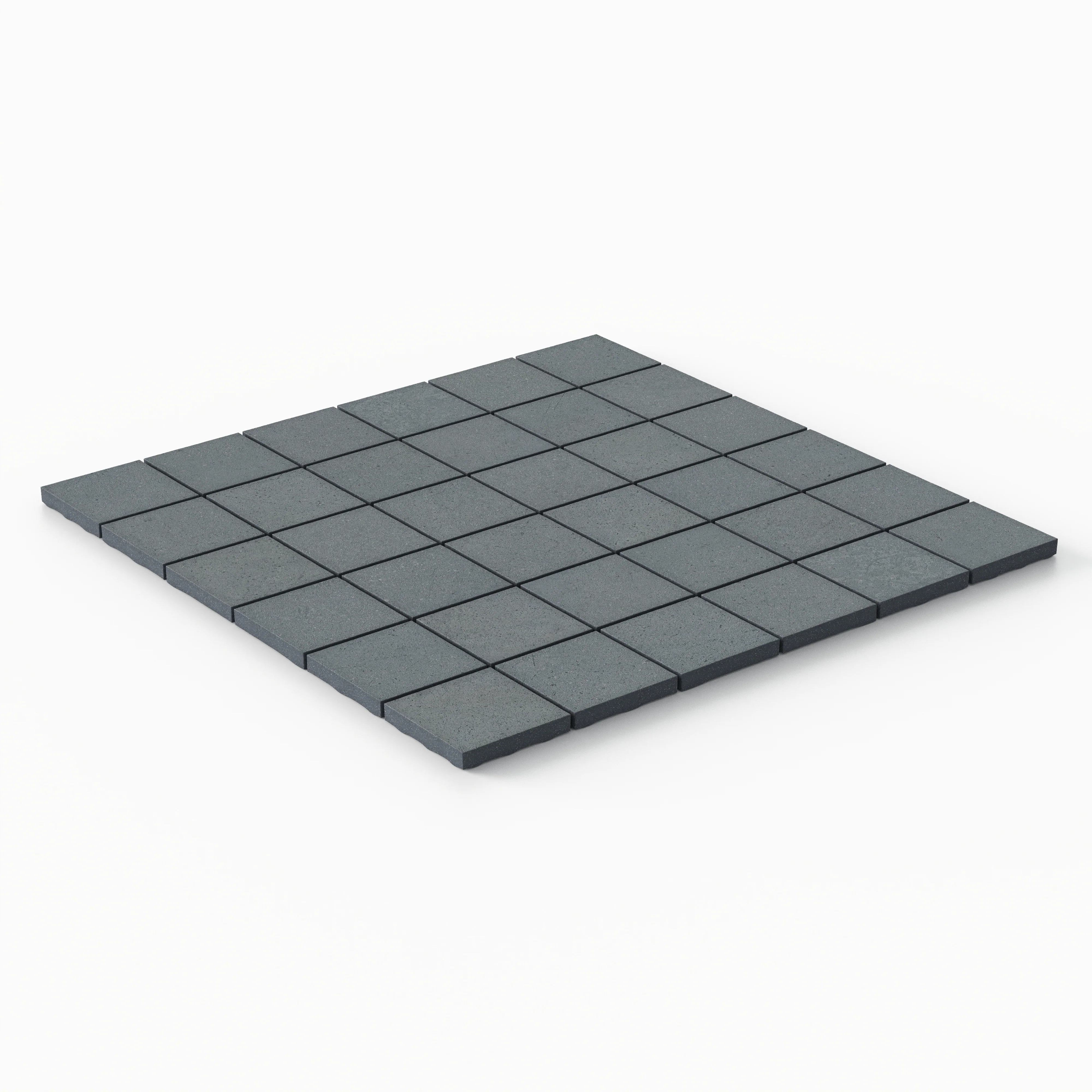 Palmer 2 x 2 Matte Porcelain Mosaic Tile in Ocean Blue - Image 2