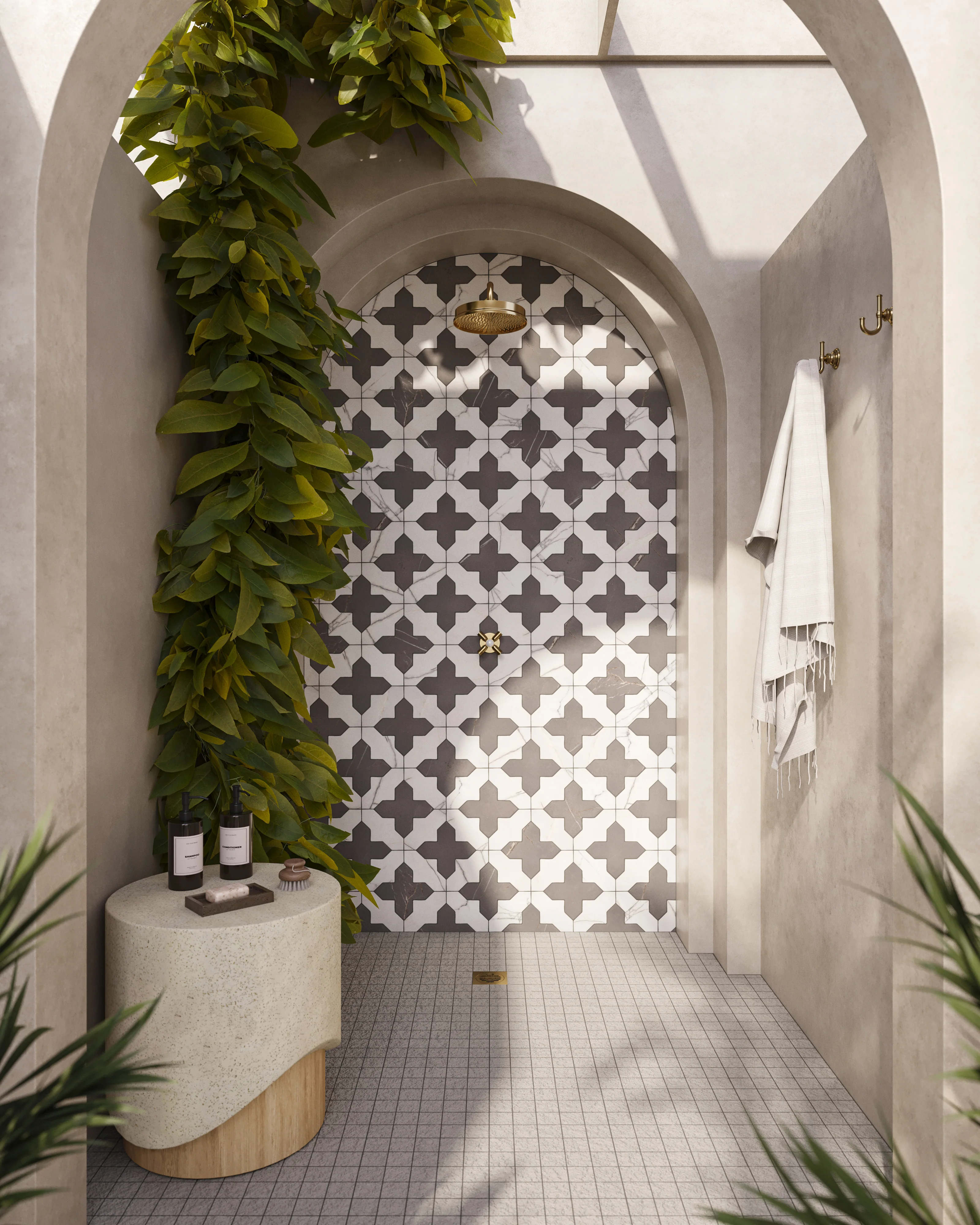 Palmer 2 x 2 Raw Porcelain Mosaic Tile in White - Image 6