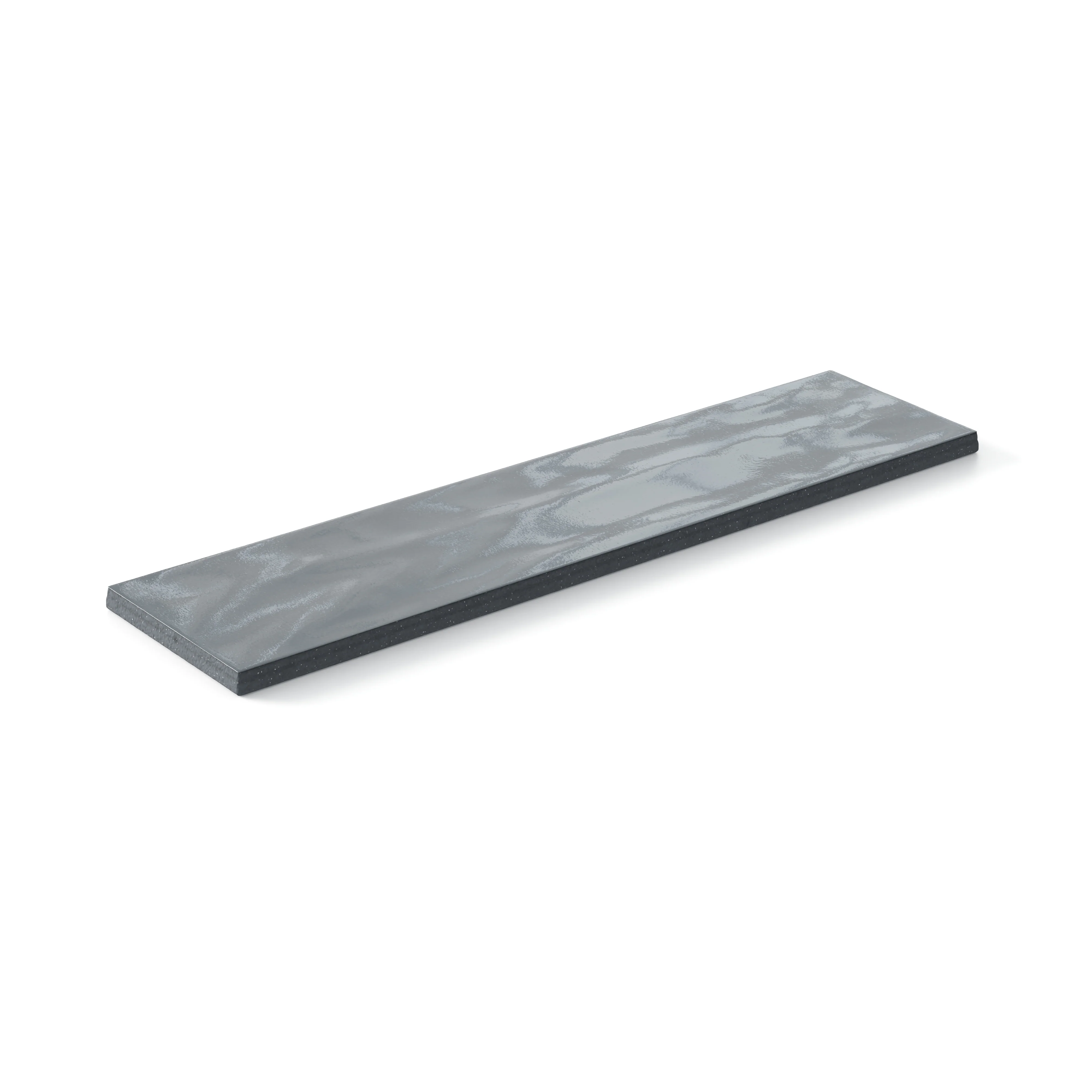 Palmer 3 x 12 Glossy Porcelain Tile in Blue Grey - Image 3