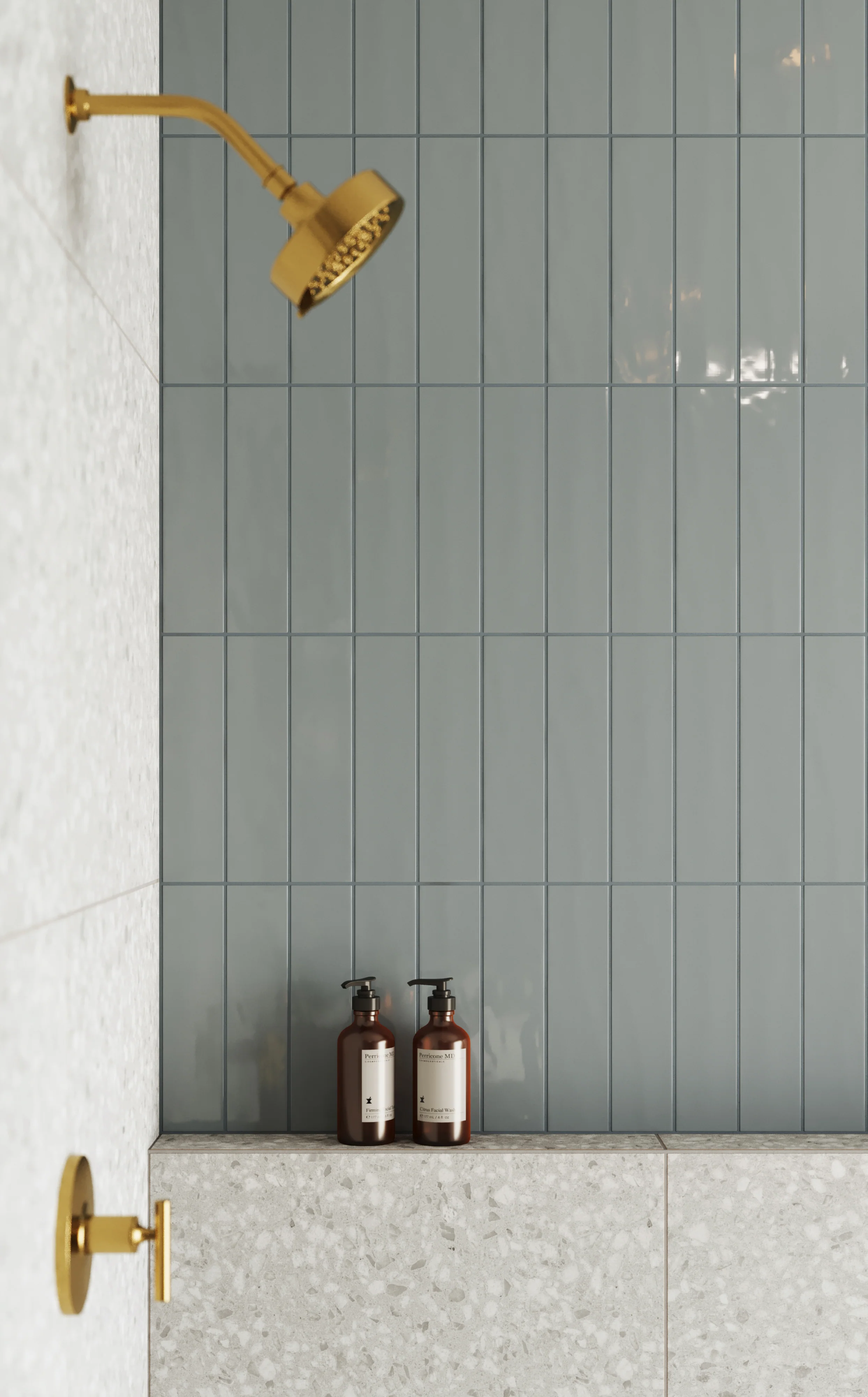 Palmer 3 x 12 Glossy Porcelain Tile in Eucalyptus - Image 11