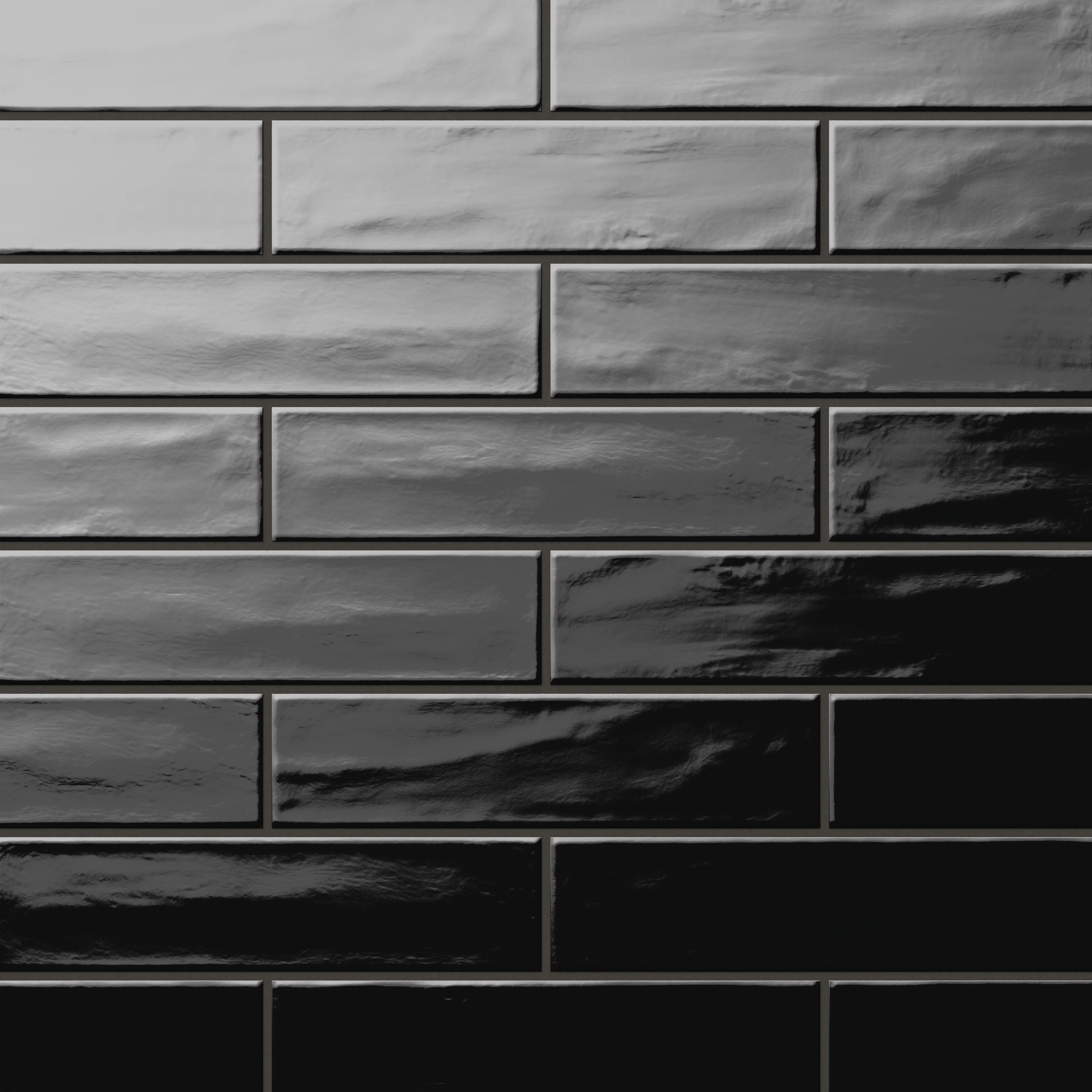 Palmer 3 x 12 Glossy Porcelain Tile in Nero - Image 8