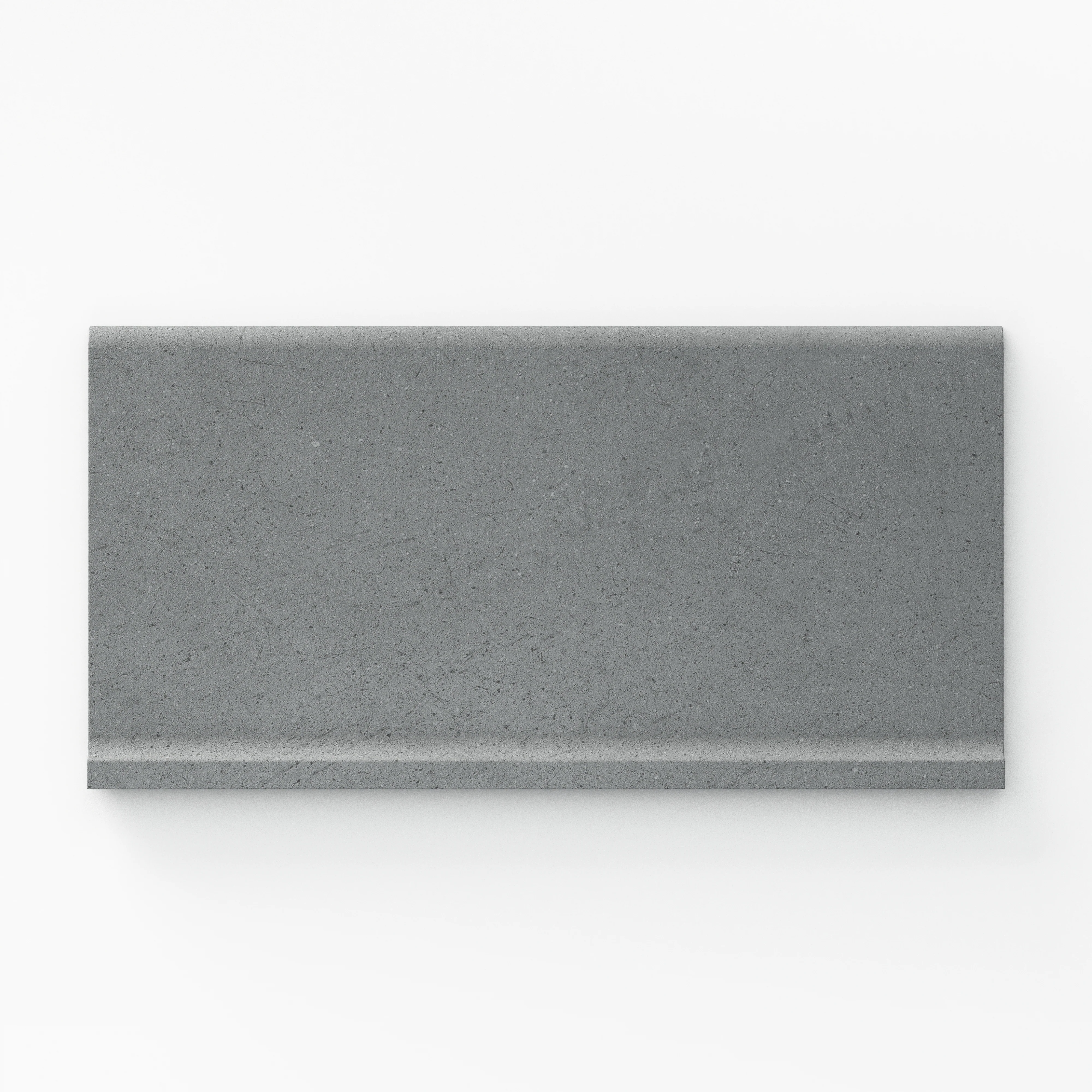 Palmer 6 x 12 Matte Porcelain Cove Base Tile in Grey