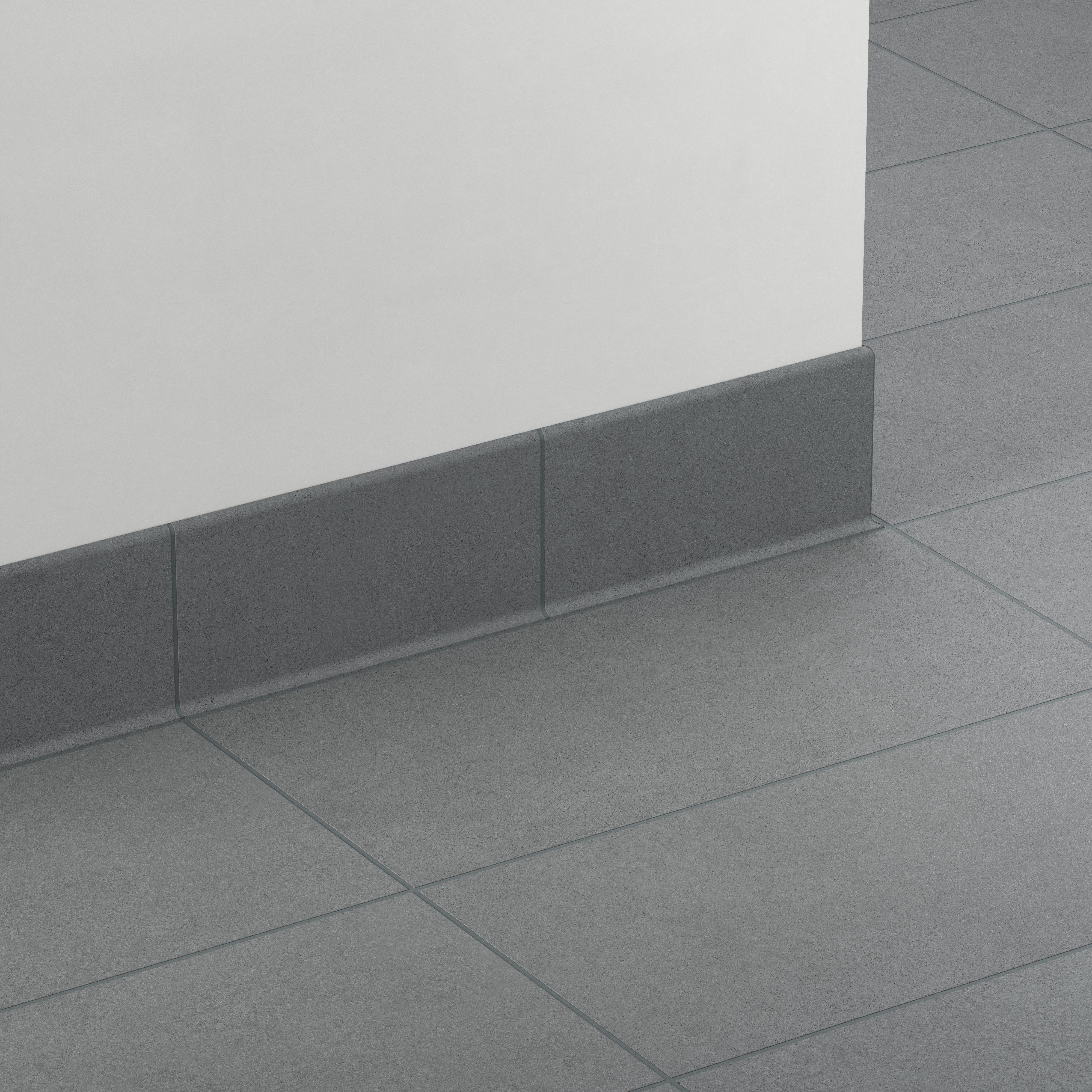 Palmer 6 x 12 Matte Porcelain Cove Base Tile in Grey - Image 3
