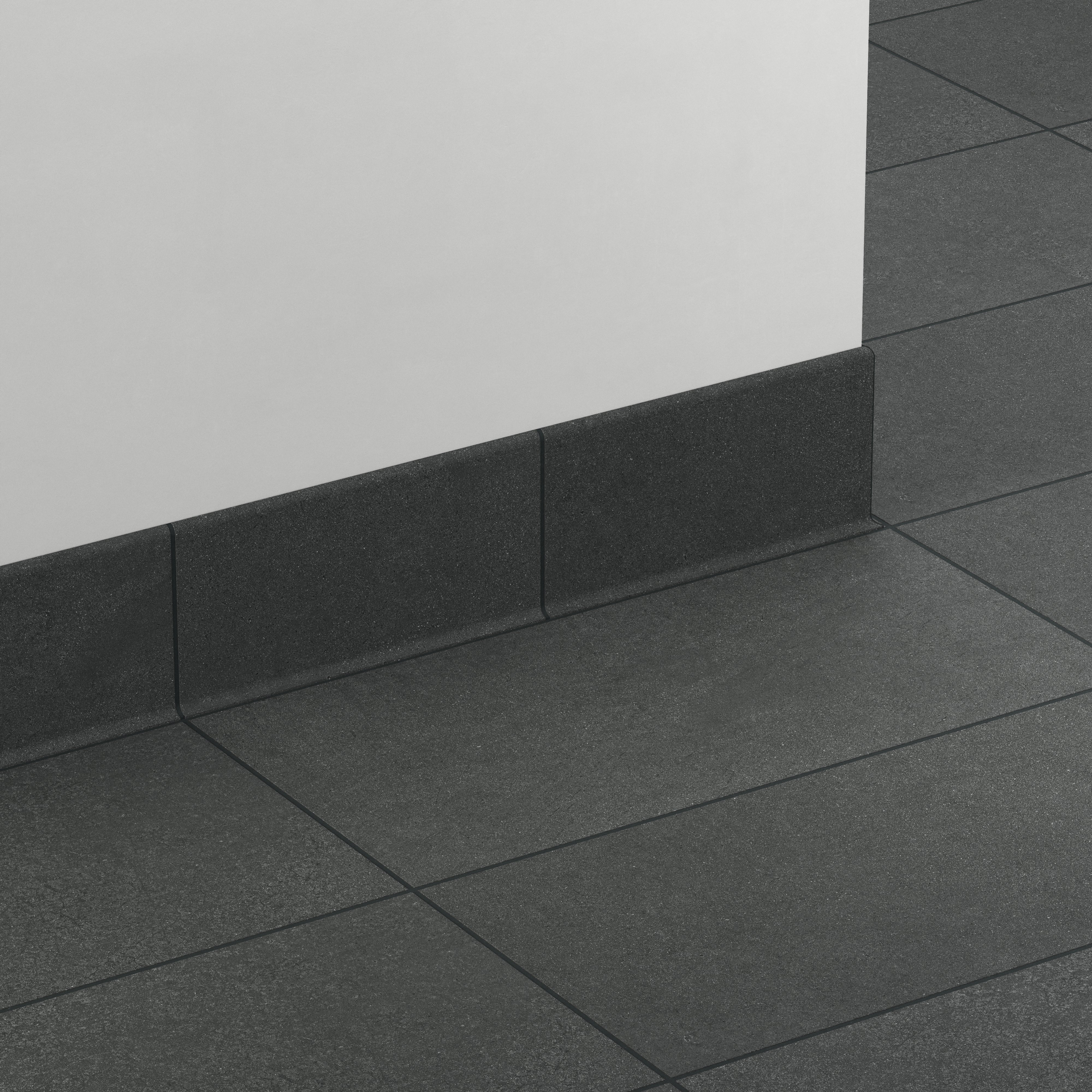 Palmer 6 x 12 Matte Porcelain Cove Base Tile in Nero - Image 3