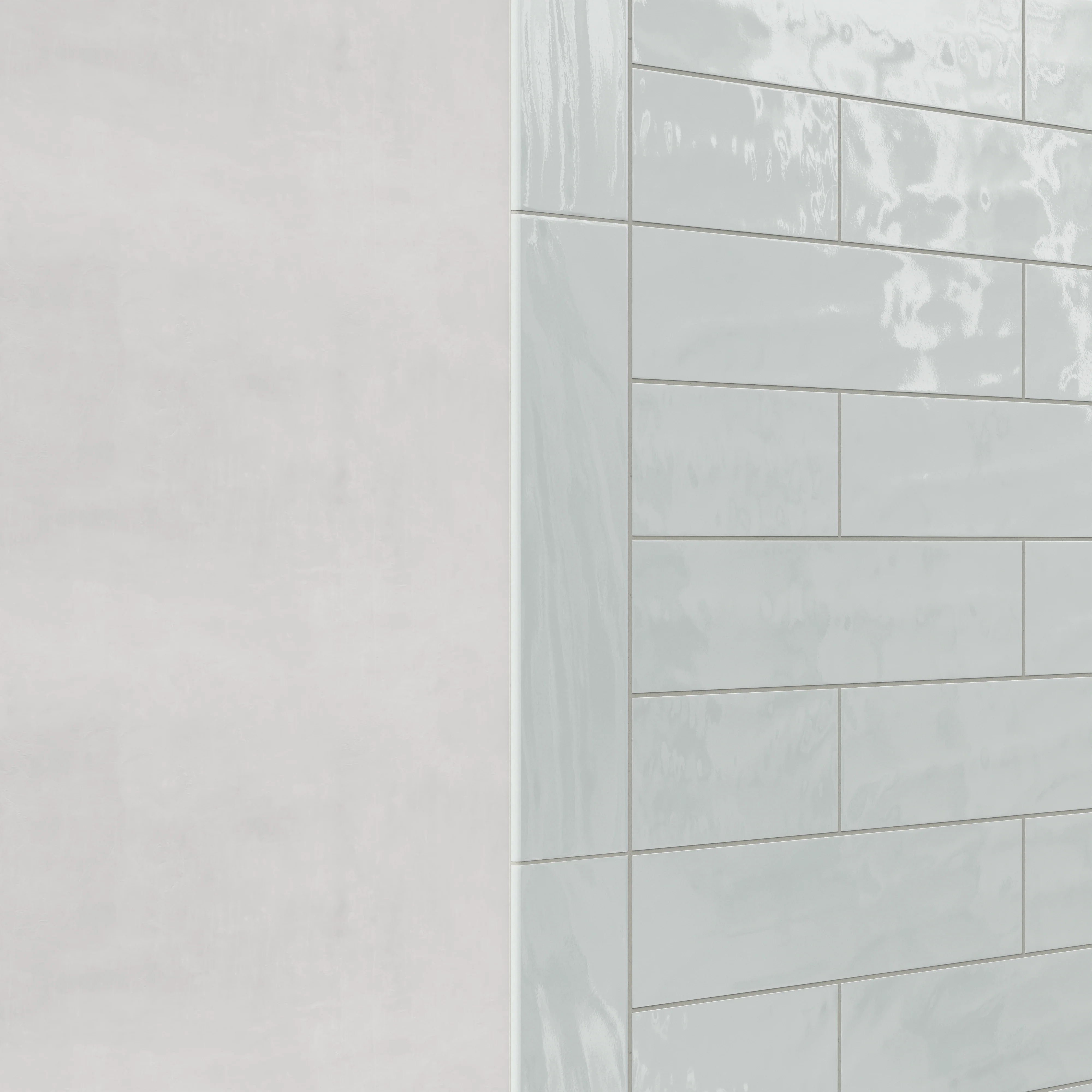 Palmer 6 x 24 Glossy Porcelain Bullnose Tile in Mint - Image 3
