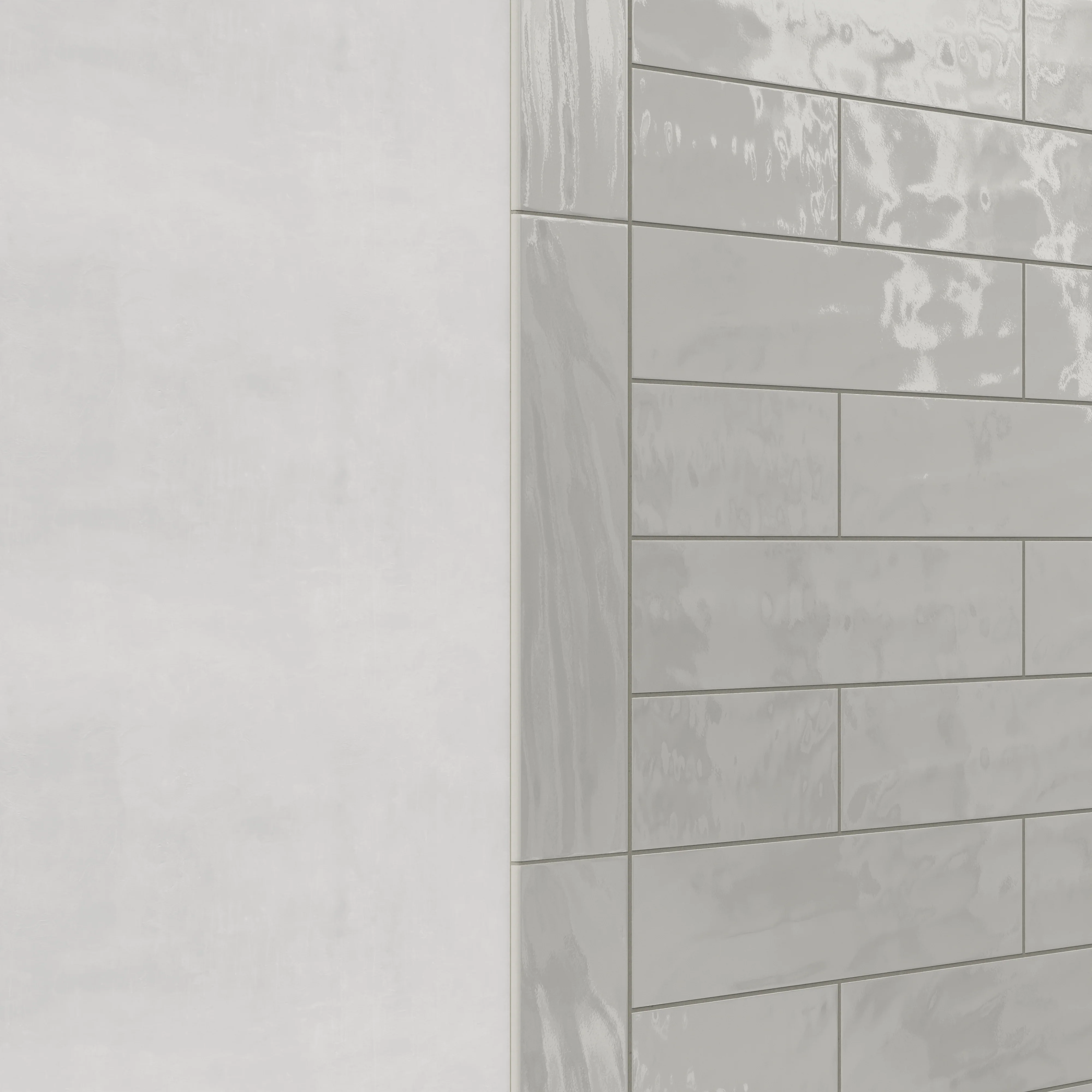 Palmer 6 x 24 Glossy Porcelain Bullnose Tile in Olive - Image 3