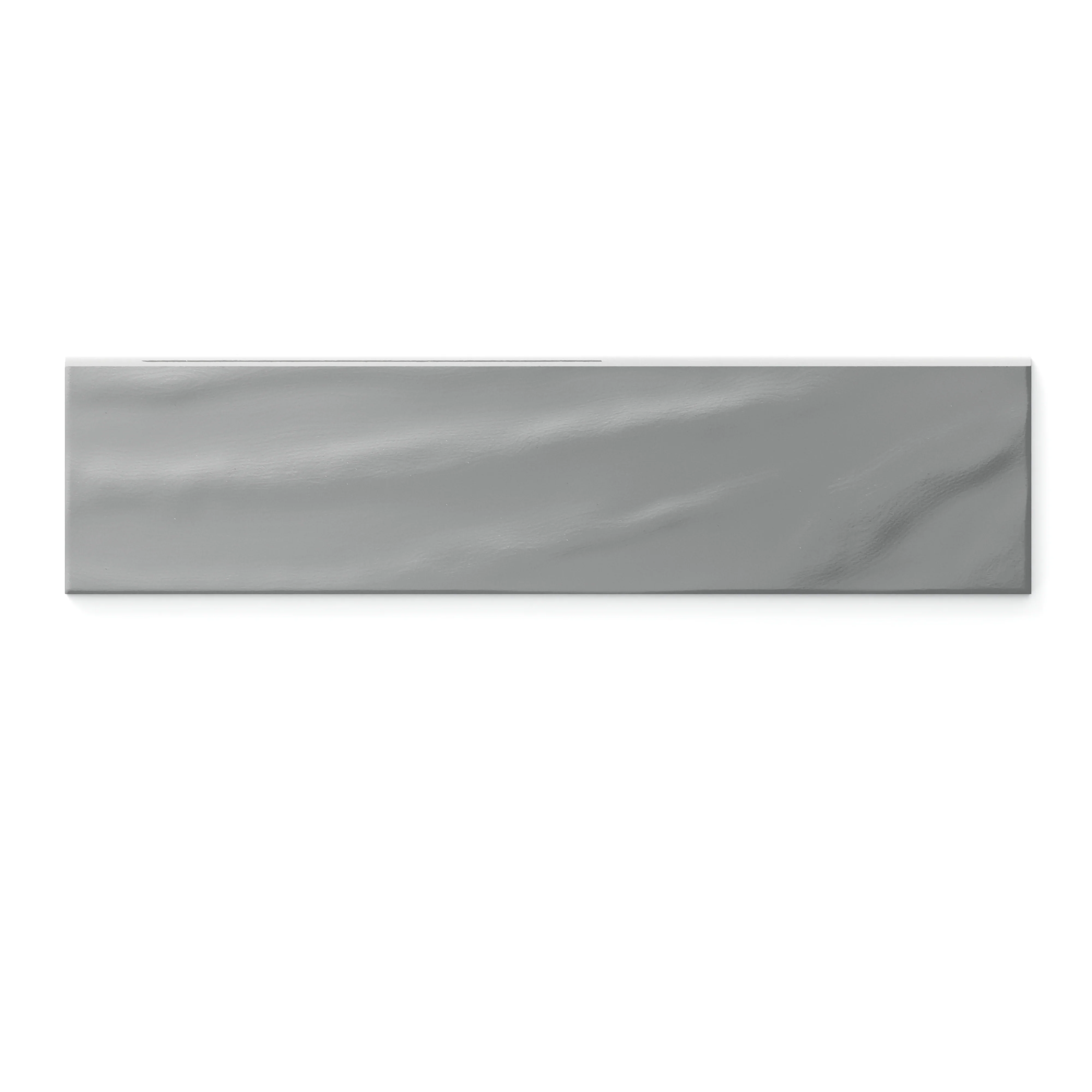Palmer 6 x 24 Glossy Porcelain Bullnose Tile in Storm