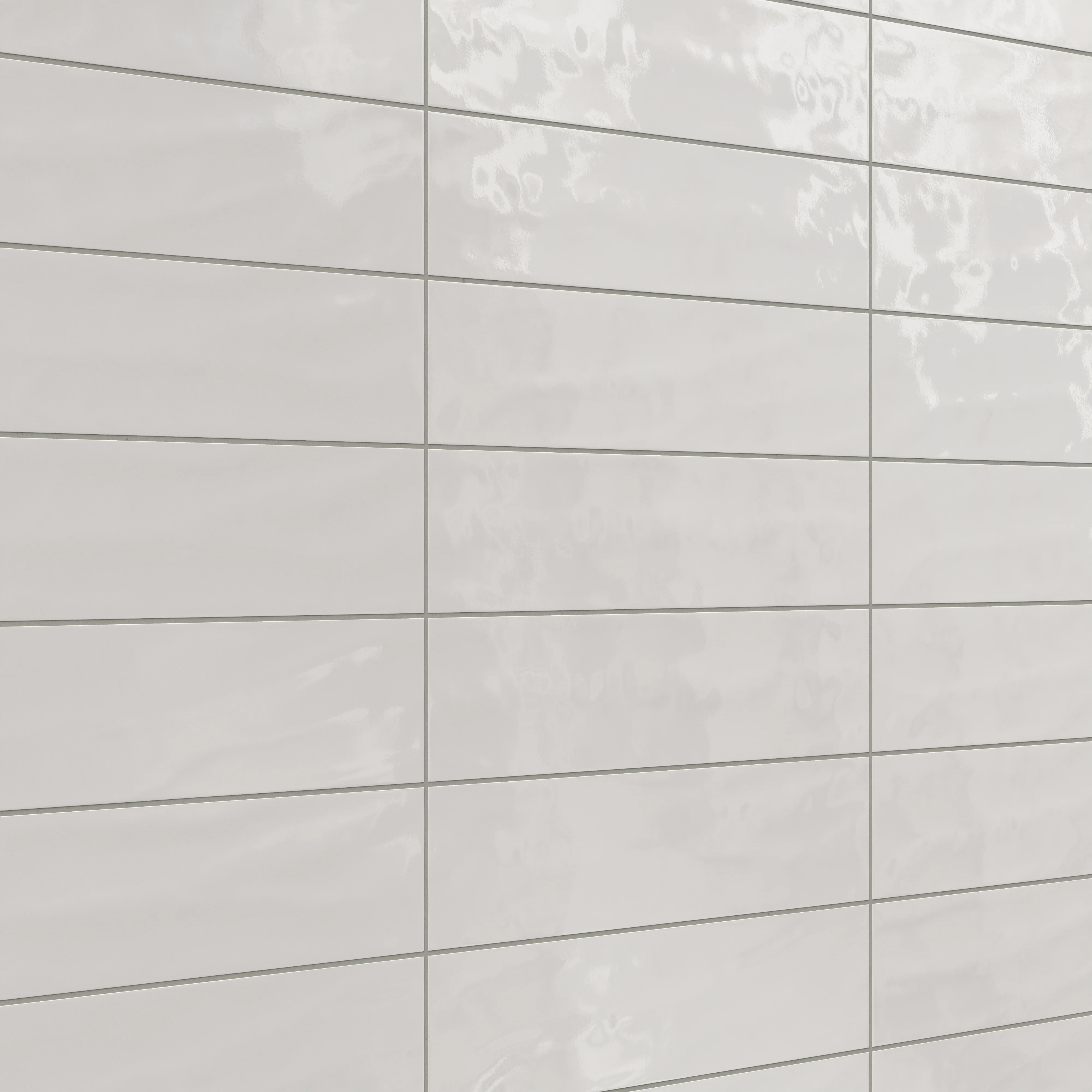 Palmer 6 x 24 Glossy Porcelain Tile in Bianco - Image 4