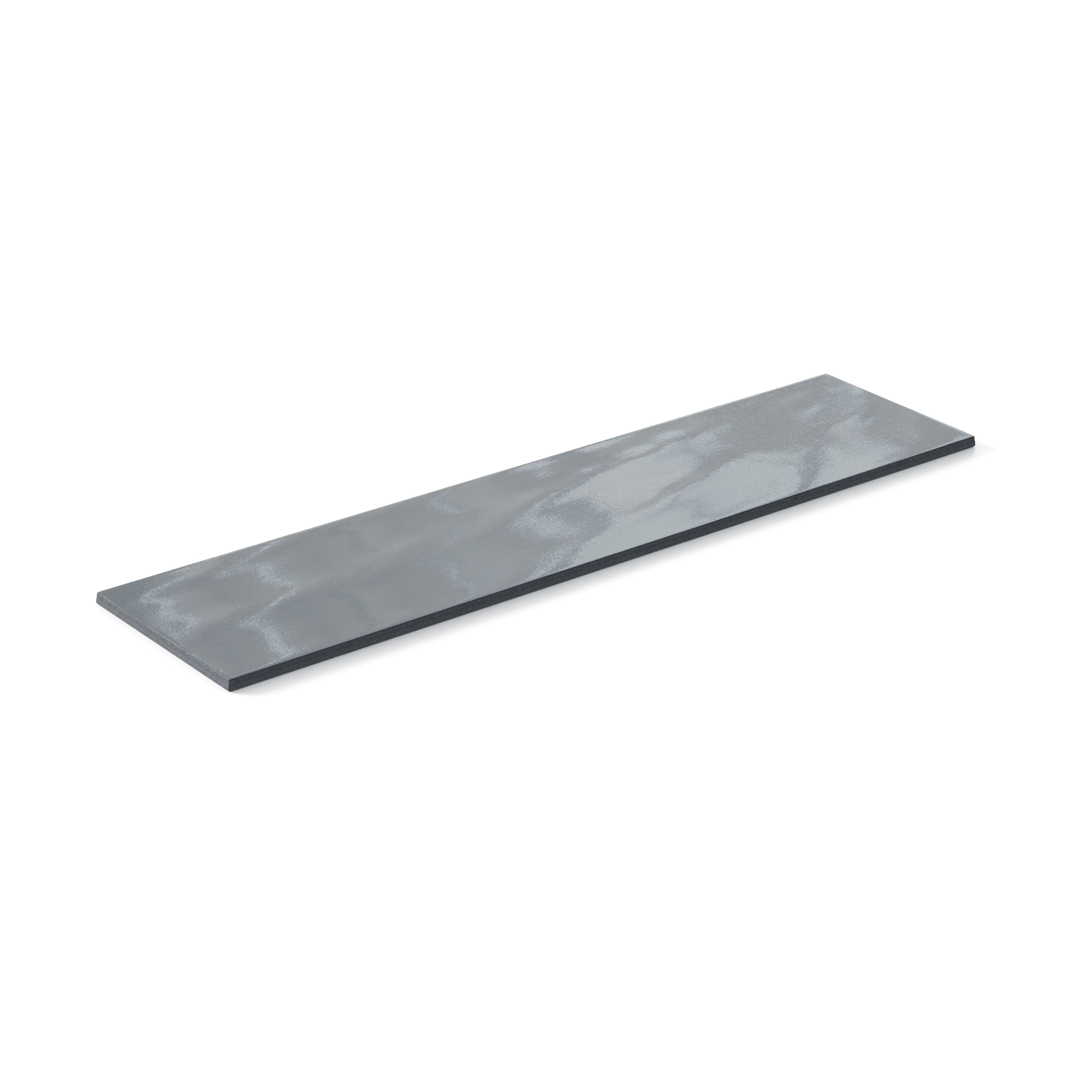 Palmer 6 x 24 Glossy Porcelain Tile in Blue Grey - Image 3