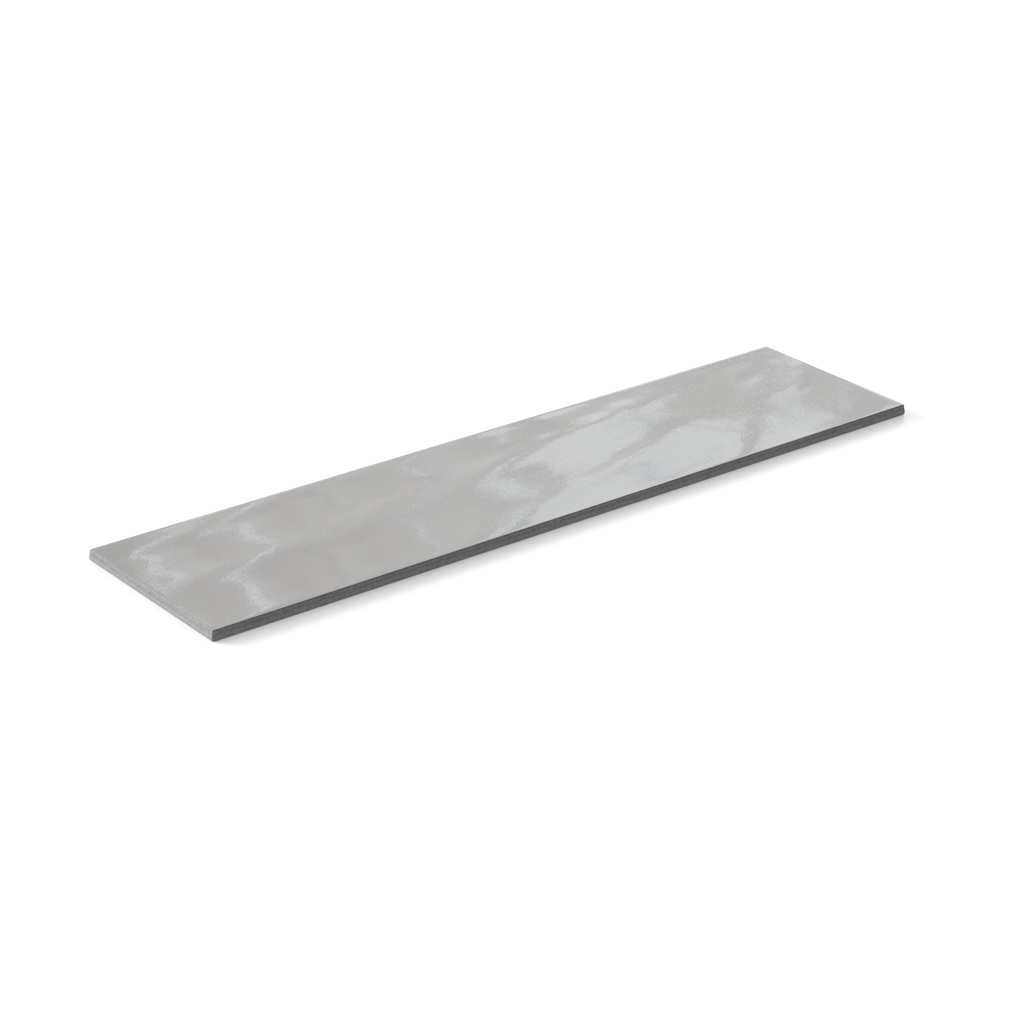 Palmer 6 x 24 Glossy Porcelain Tile in Grey - Image 3