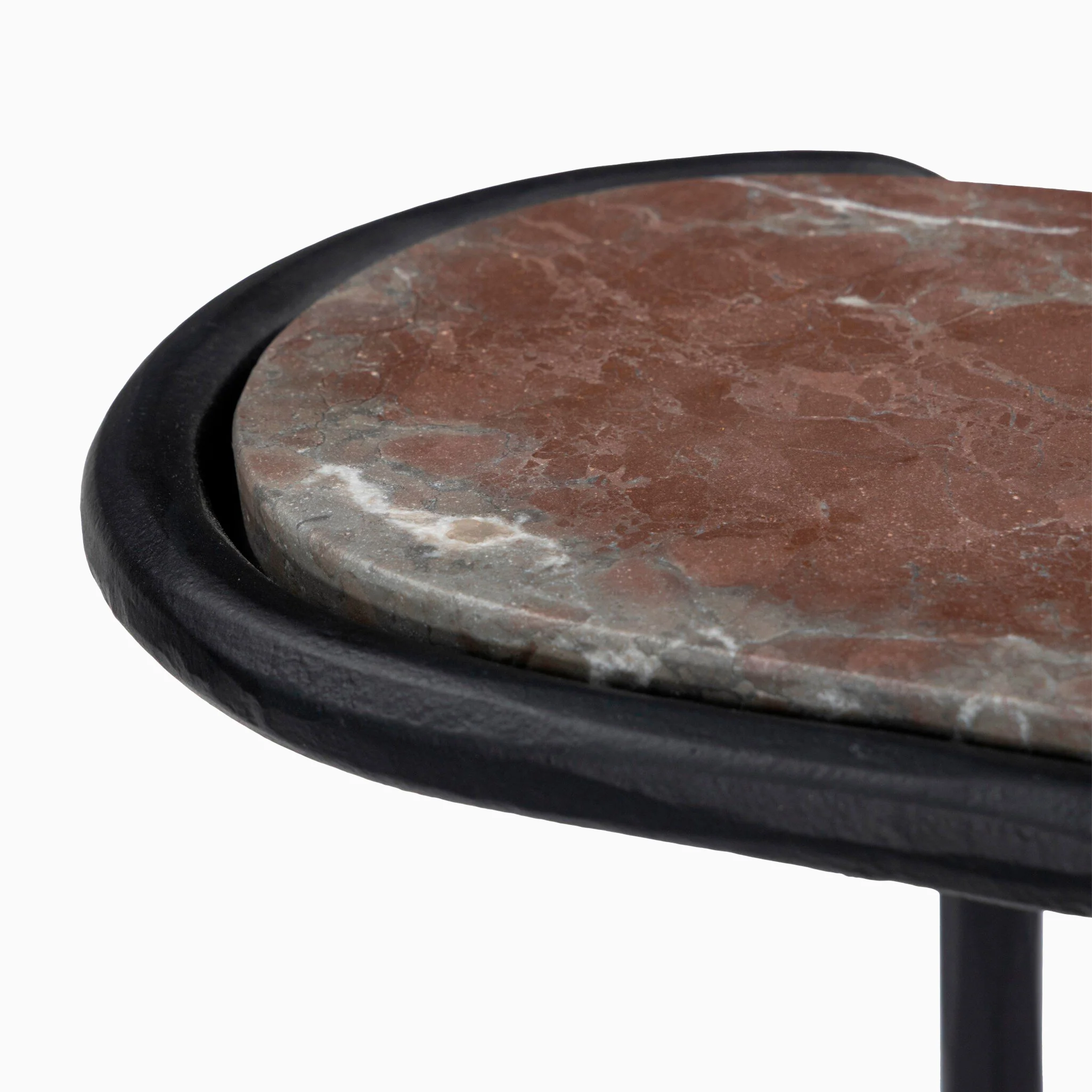 Pendleton End Table in Textured Smoke and Russet - Image 5