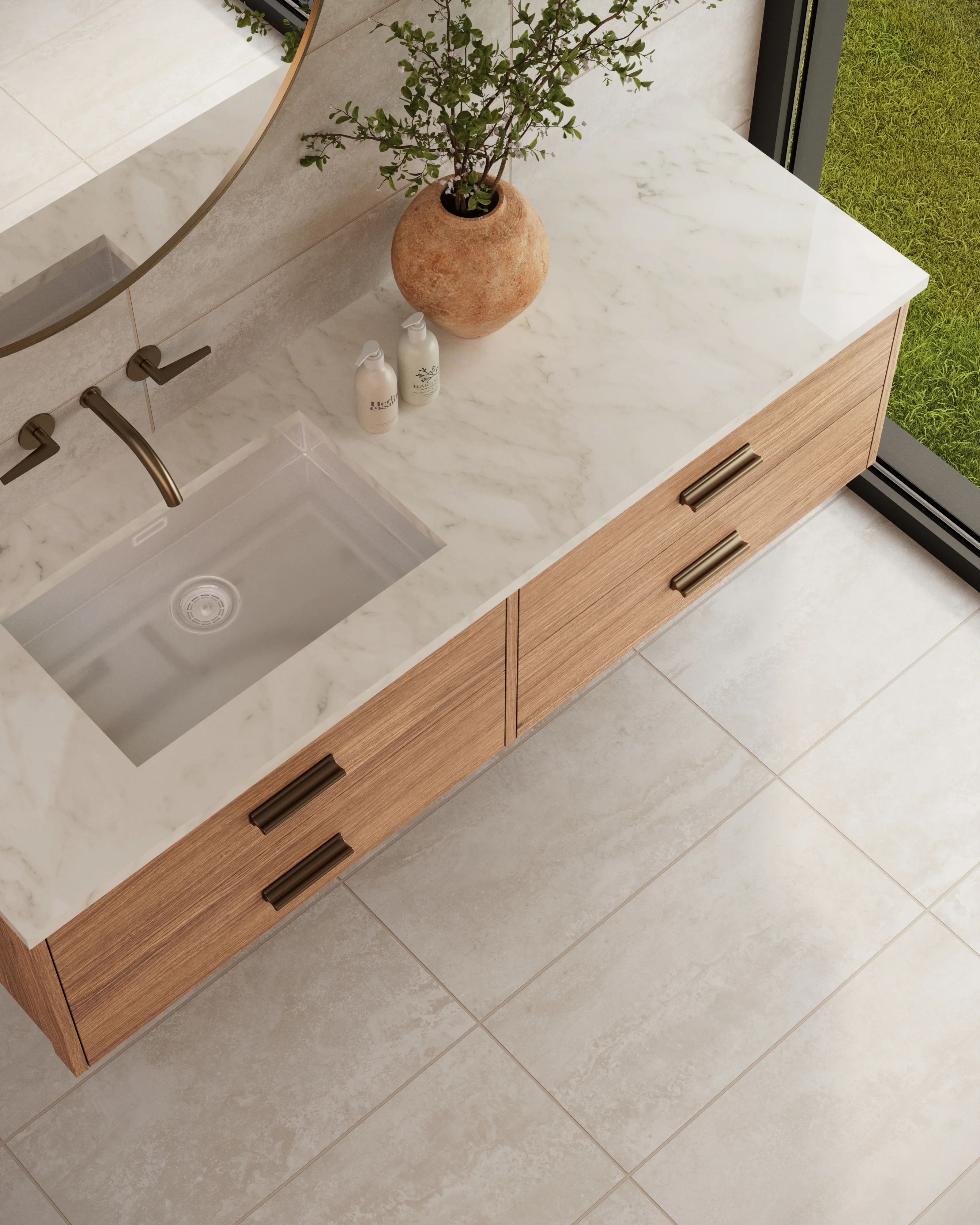 Pierce 12 x 24 Matte Porcelain Tile in Beige - Image 14