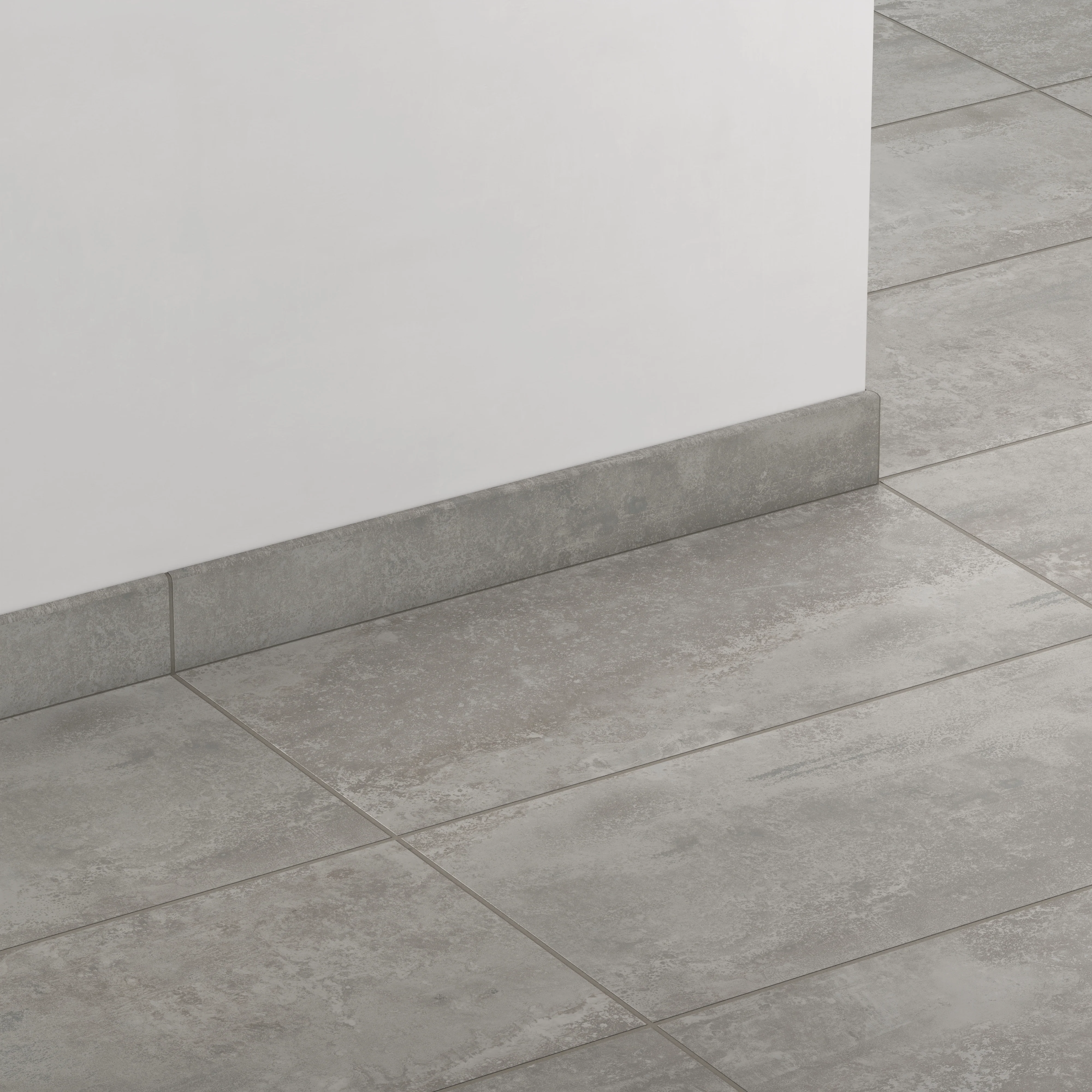 Pierce 3 x 24 Matte Porcelain Bullnose Tile in Dark Grey - Image 3