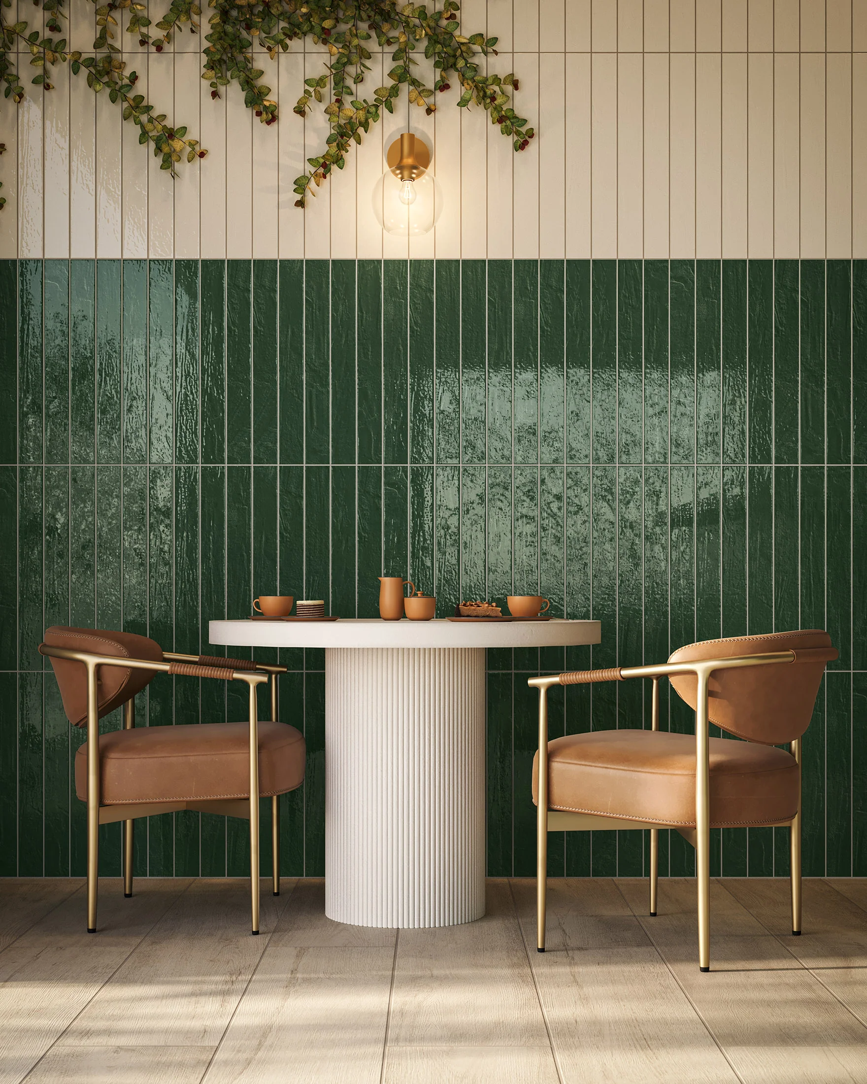 Piper 3 x 24 Glossy Porcelain Tile in Pine - Image 8