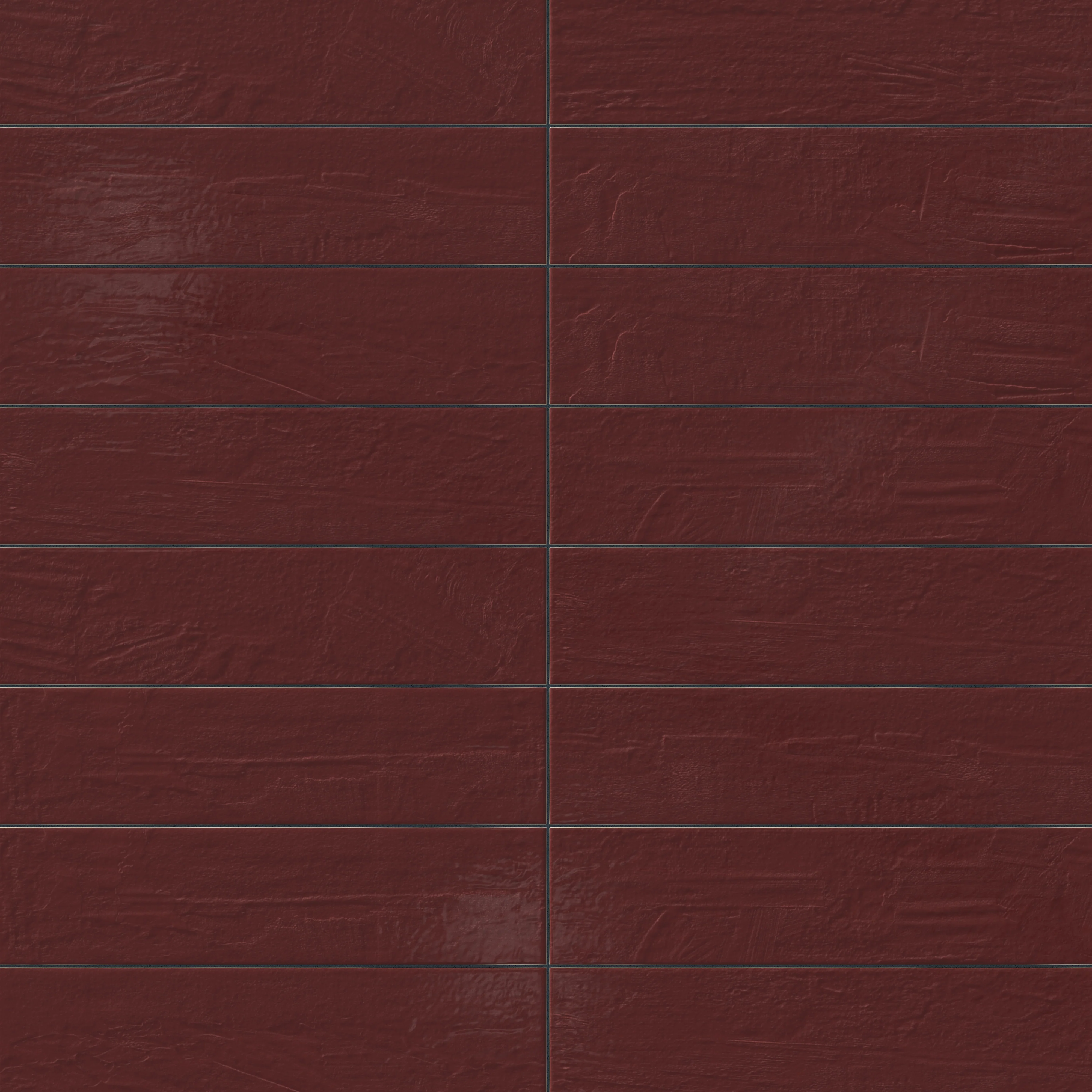 Piper 6 x 24 Glossy Porcelain Tile in Crimson