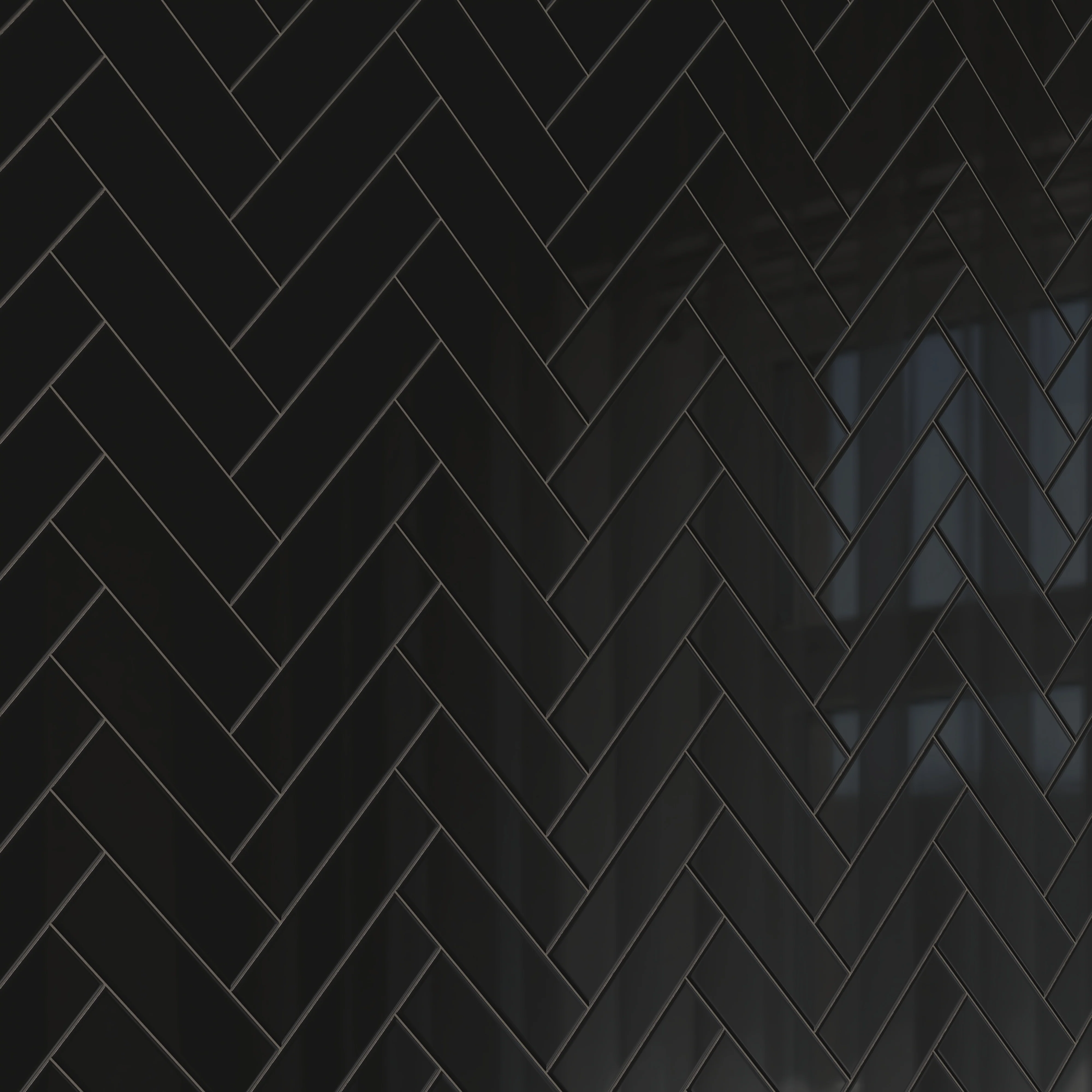 Polly 3 x 10 Glossy Ceramic Tile in Black - Image 10