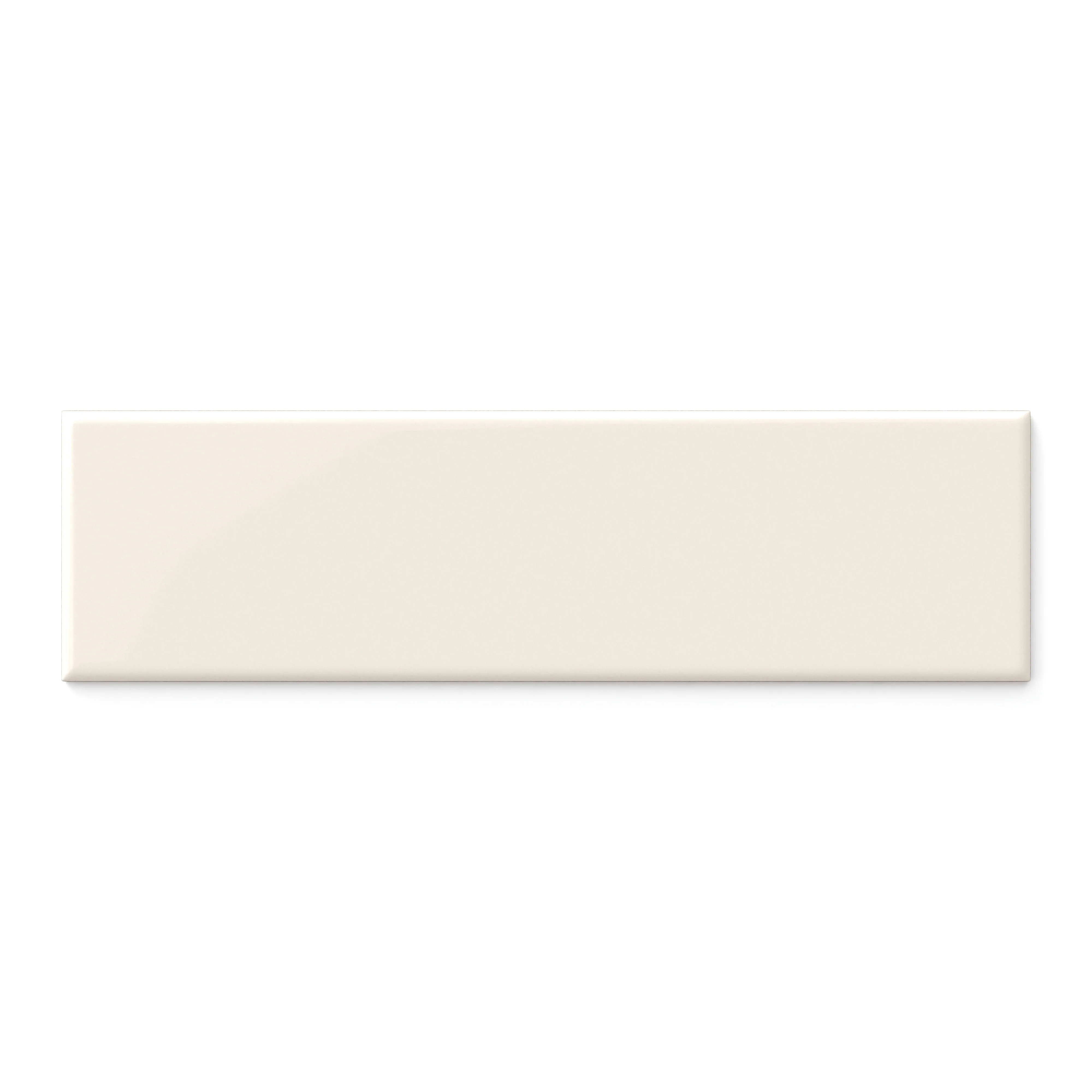 Polly 3 x 10 Glossy Ceramic Tile in Cream - Image 2