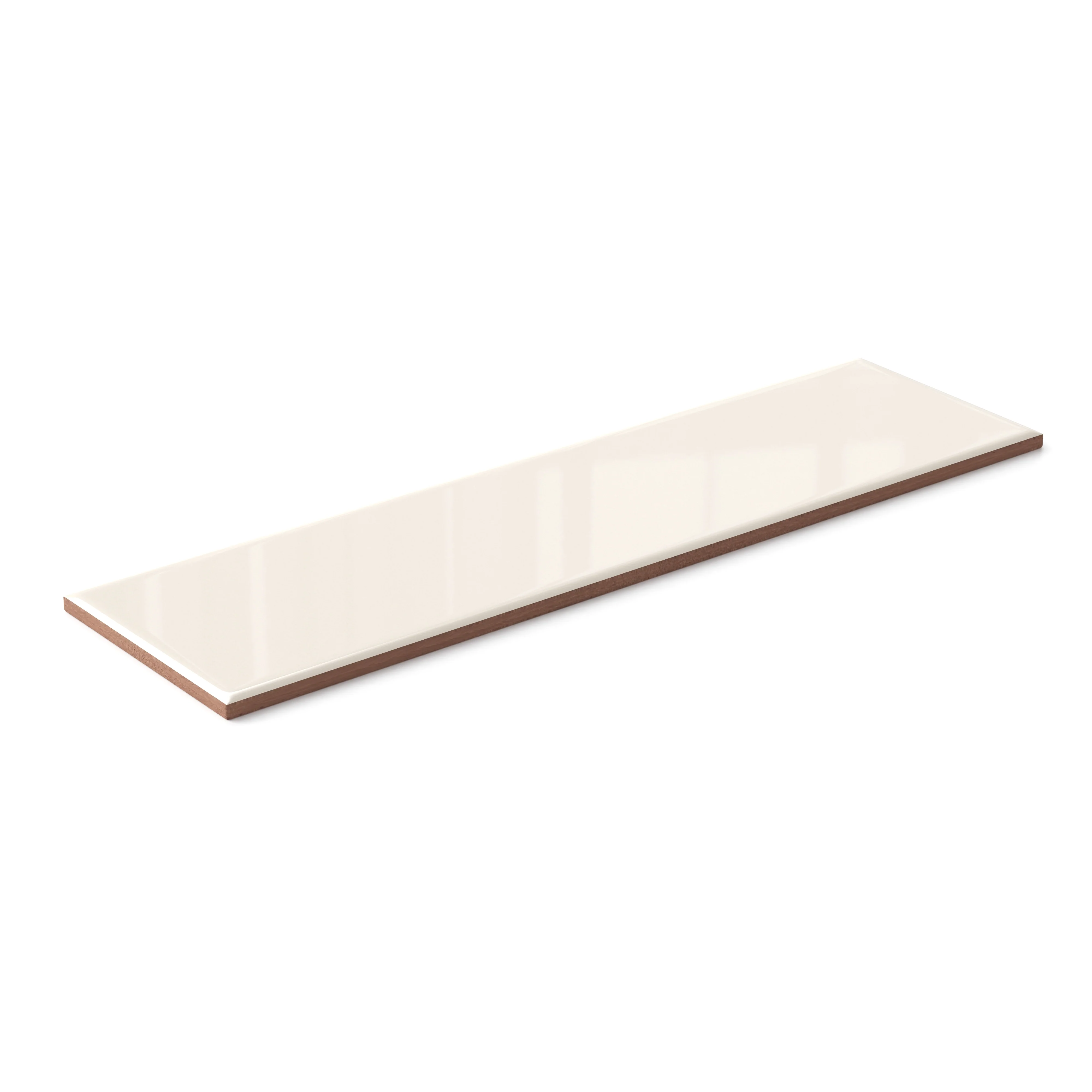Polly 3 x 10 Glossy Ceramic Tile in Cream - Image 3