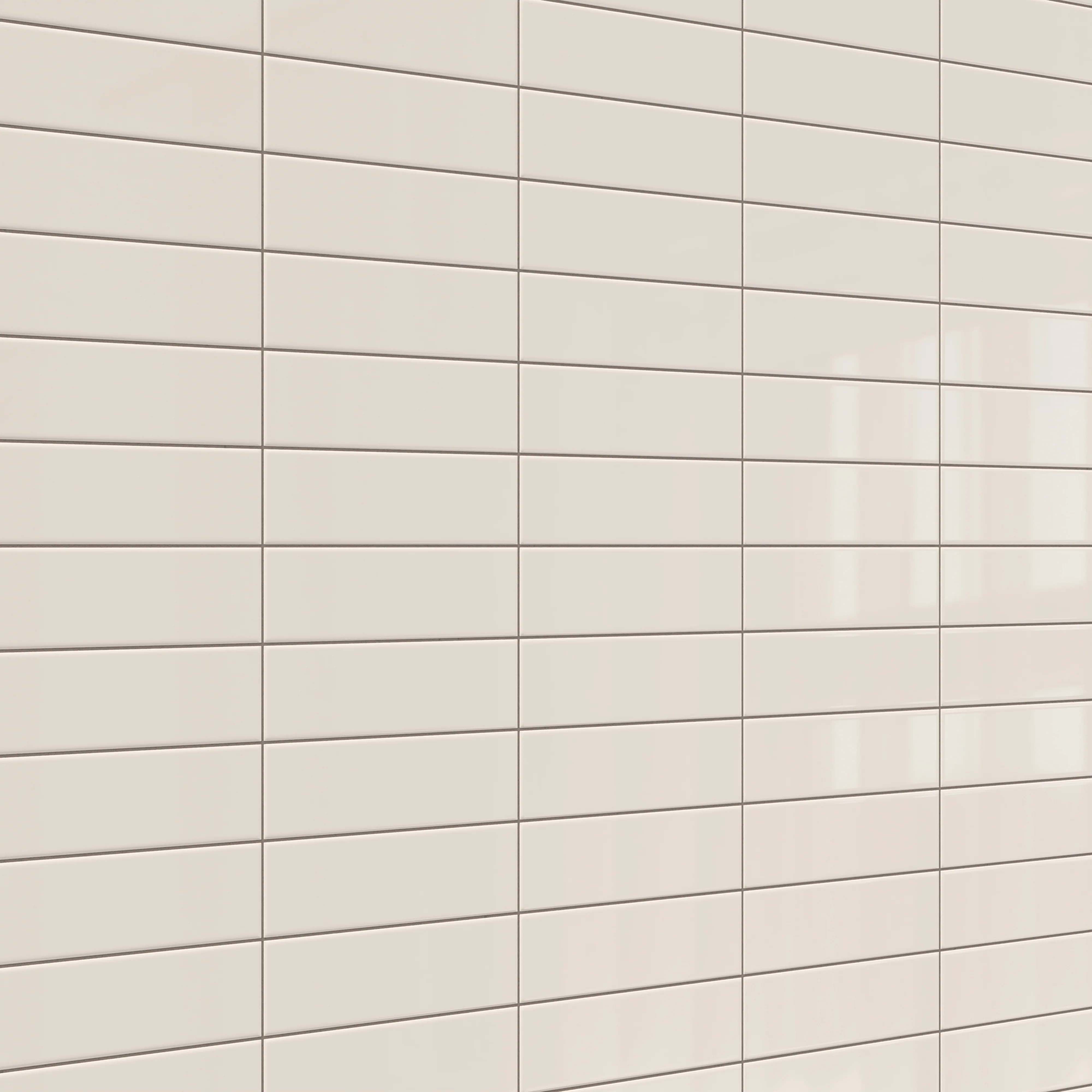 Polly 3 x 10 Glossy Ceramic Tile in Cream - Image 7
