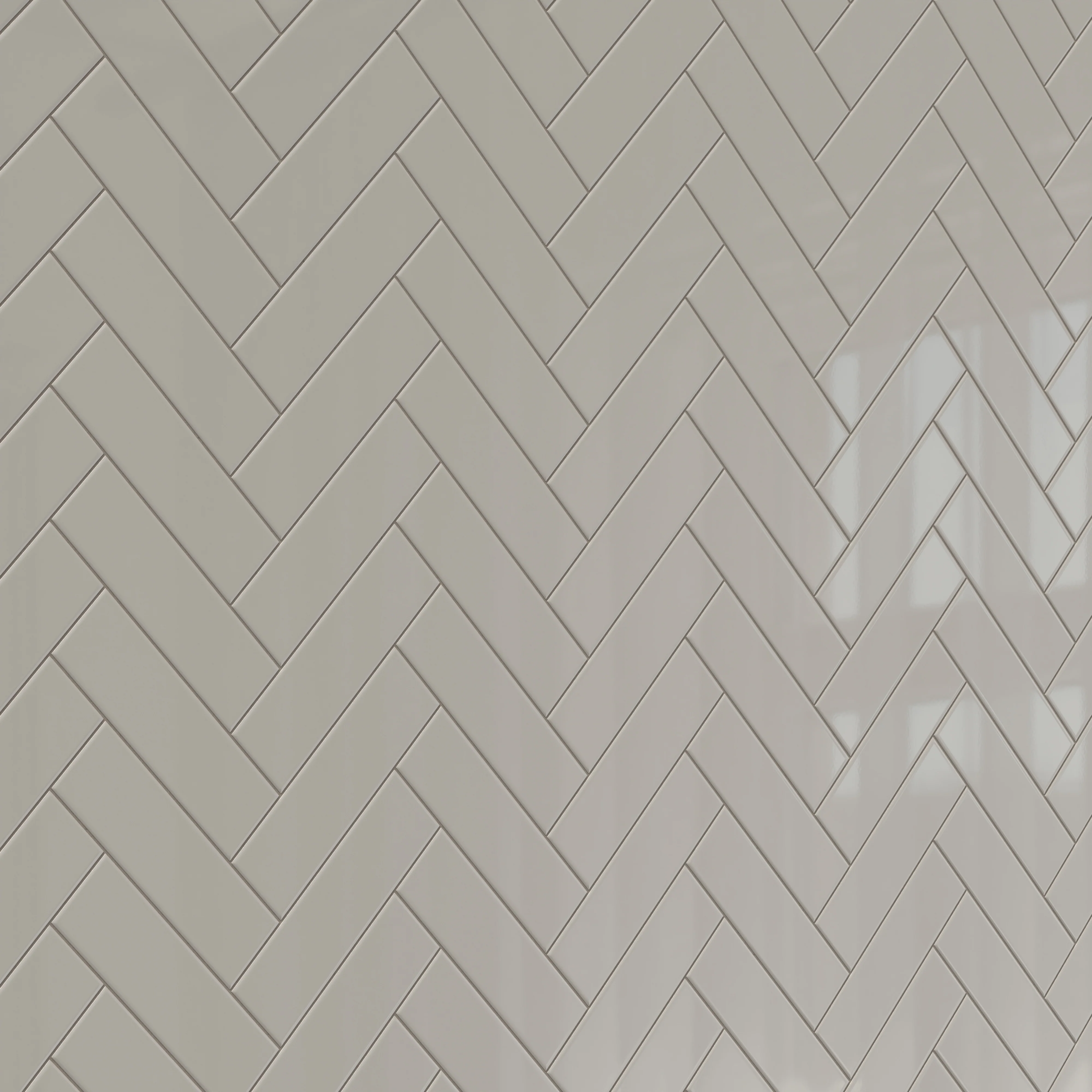 Polly 3 x 10 Glossy Ceramic Tile in Grey - Image 10