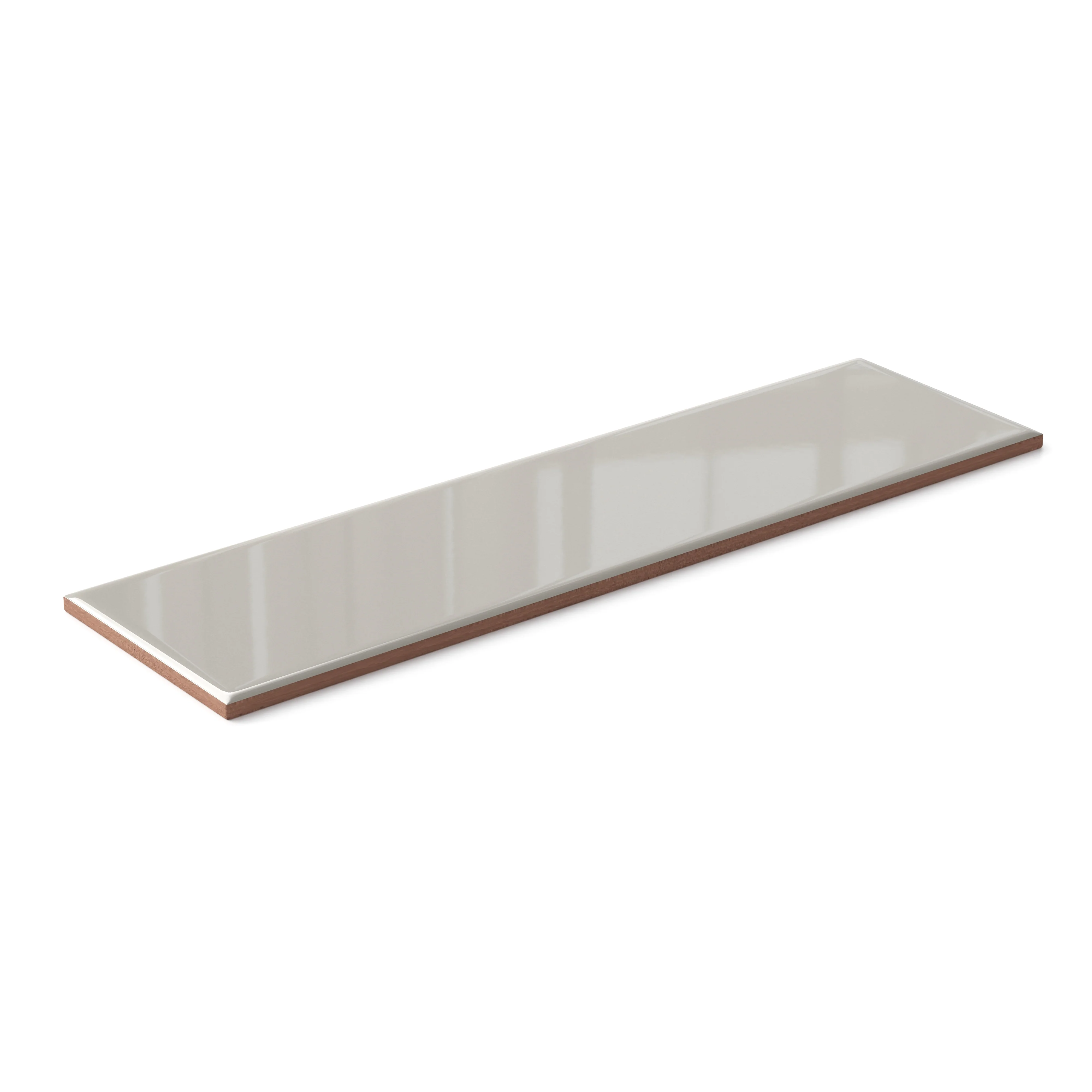 Polly 3 x 10 Glossy Ceramic Tile in Grey - Image 3