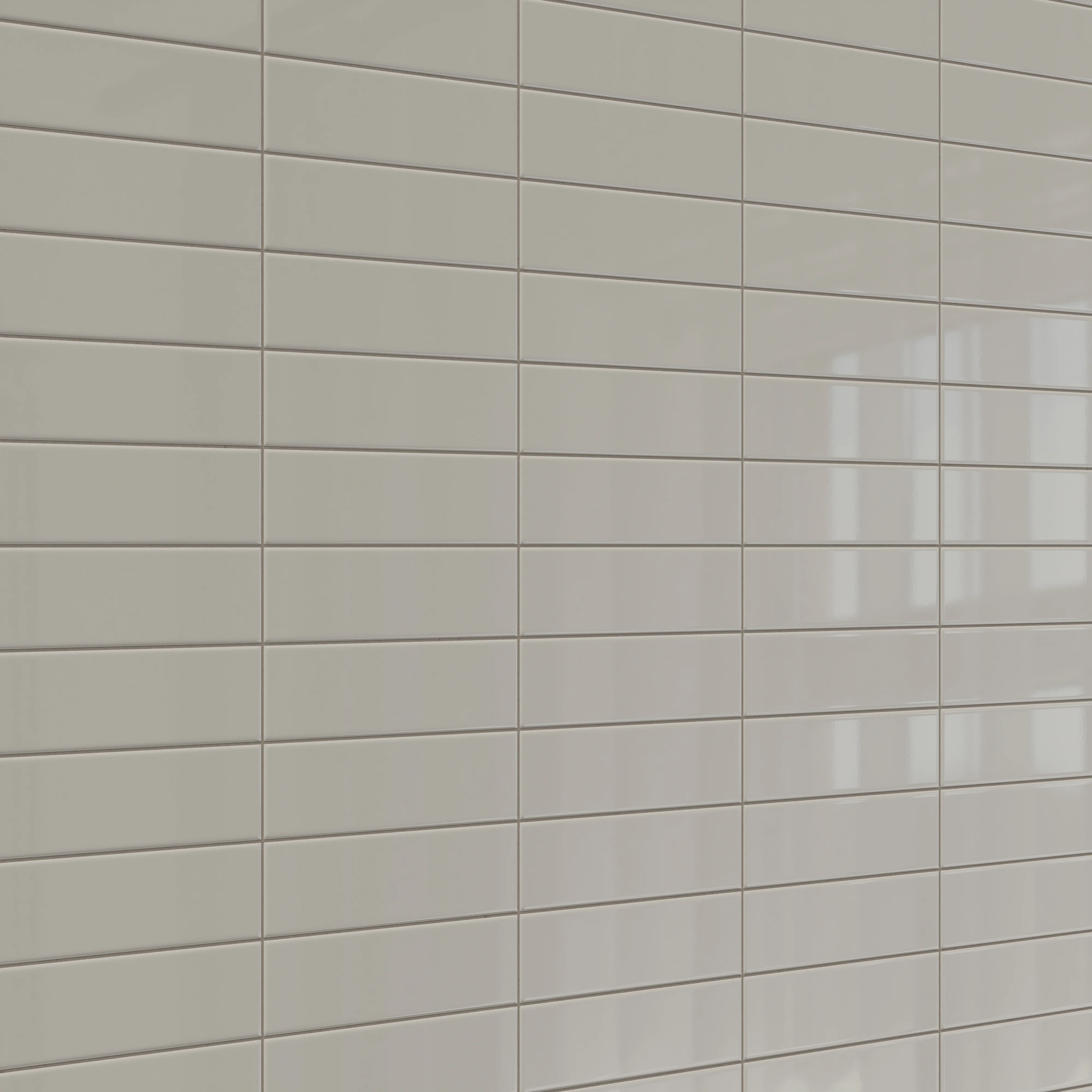 Polly 3 x 10 Glossy Ceramic Tile in Grey - Image 7