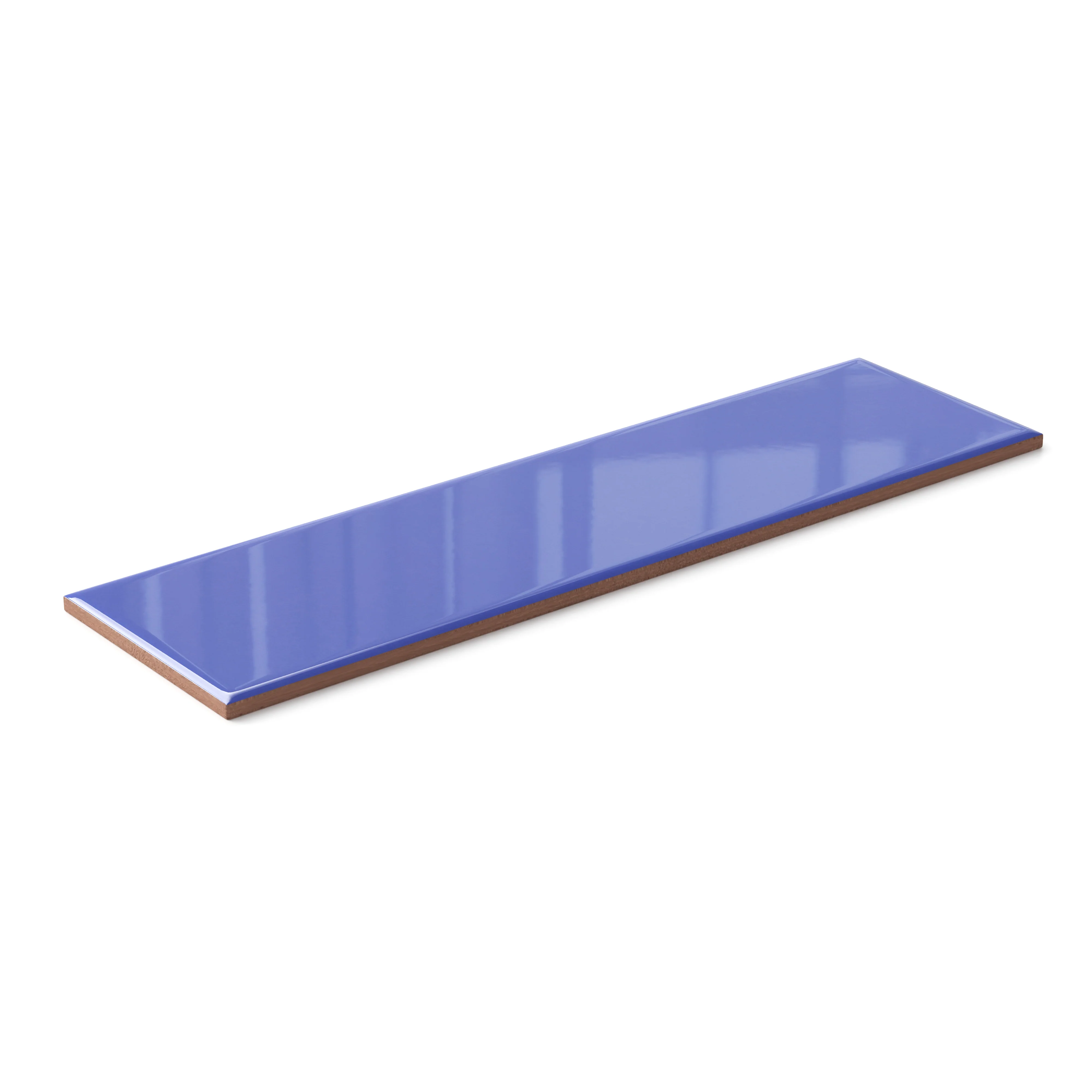 Polly 3 x 10 Glossy Ceramic Tile in Periwinkle - Image 3