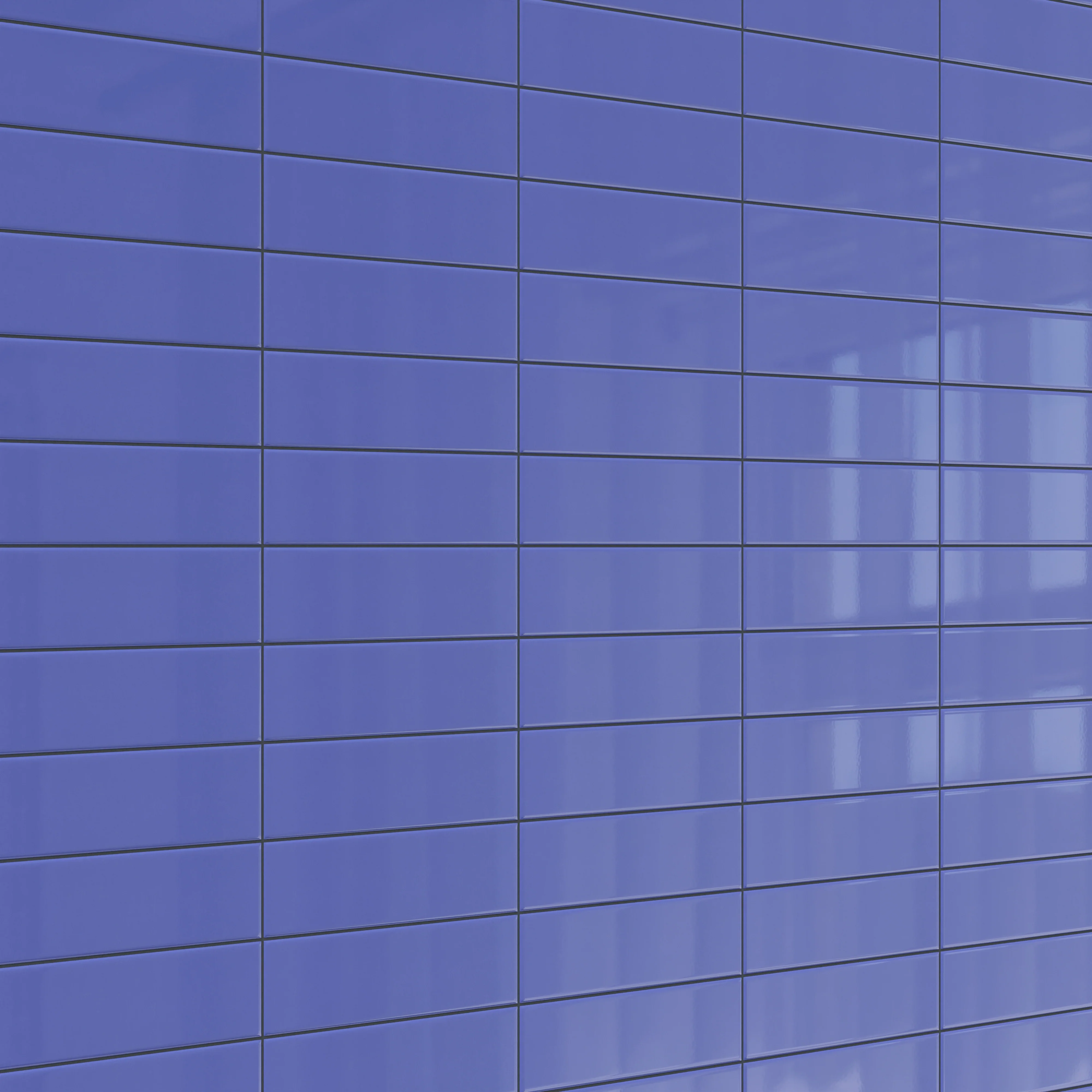 Polly 3 x 10 Glossy Ceramic Tile in Periwinkle - Image 7