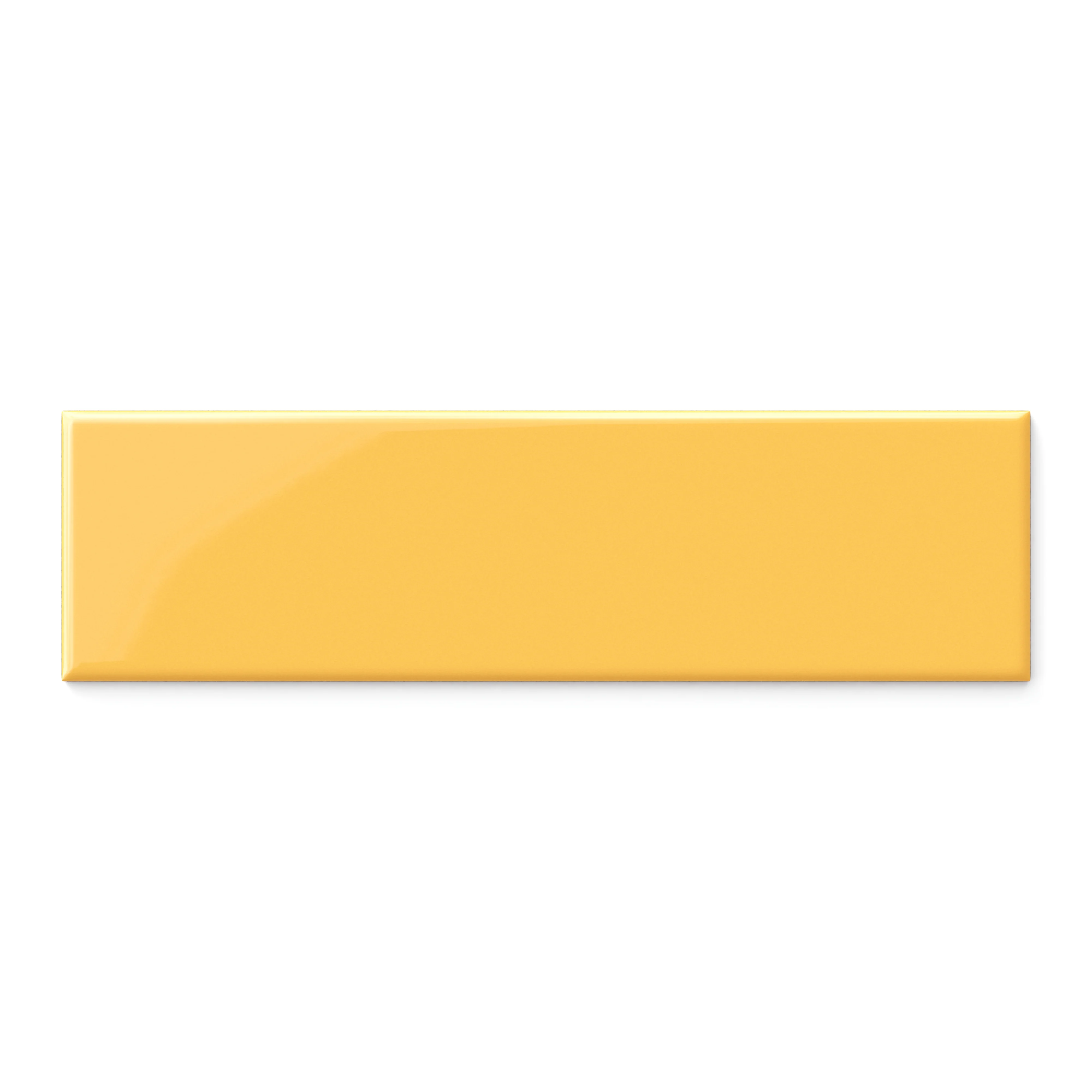 Polly 3 x 10 Glossy Ceramic Tile in Yellow - Image 2