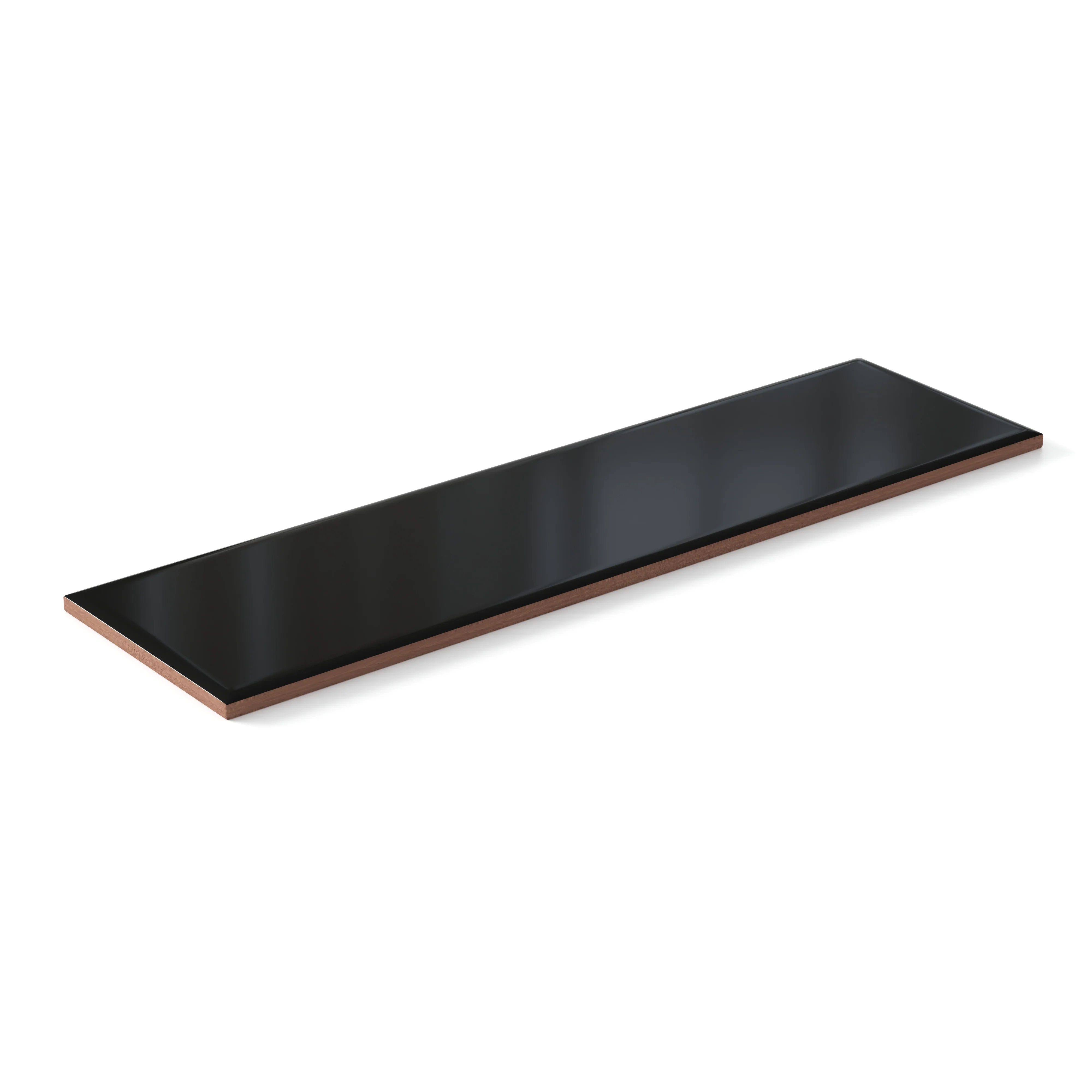 Polly 3 x 10 Satin Ceramic Tile in Black - Image 3